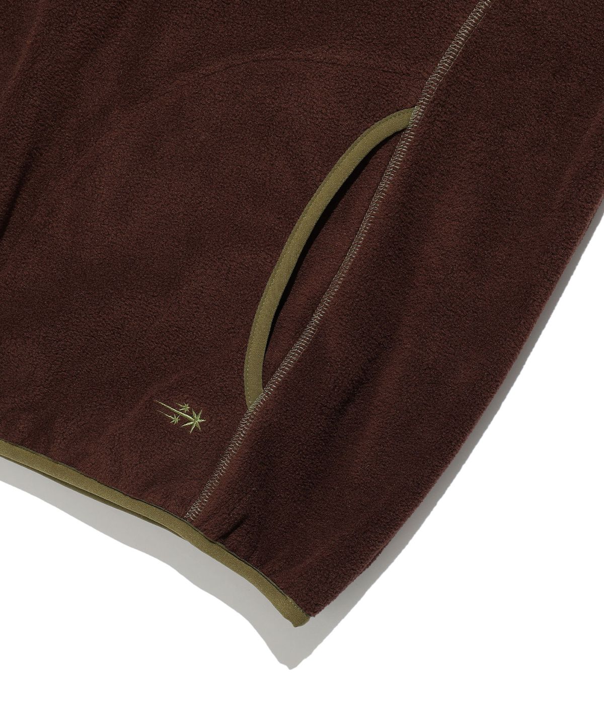 나이스고스트클럽(NICEGHOSTCLUB) FLEECE HALF SNAP PULLOVER_BROWN(NG2GFUB960A)