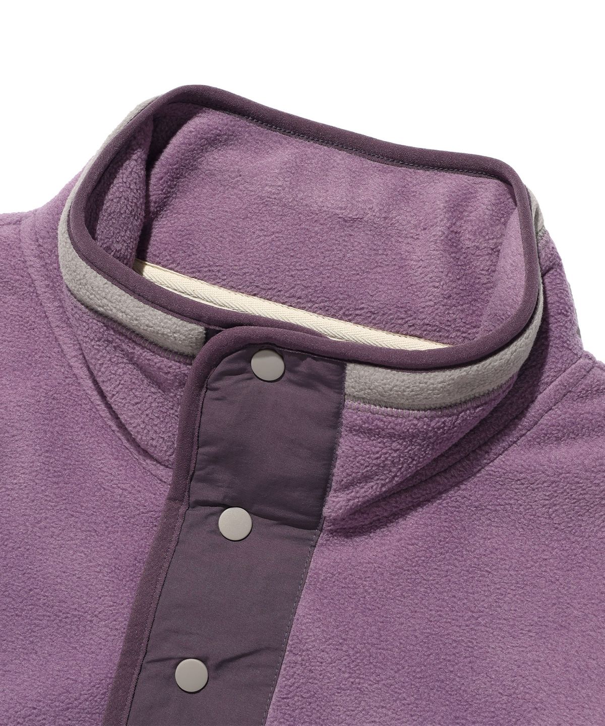나이스고스트클럽(NICEGHOSTCLUB) FLEECE HALF SNAP PULLOVER_PURPLE(NG2GFUB960A)