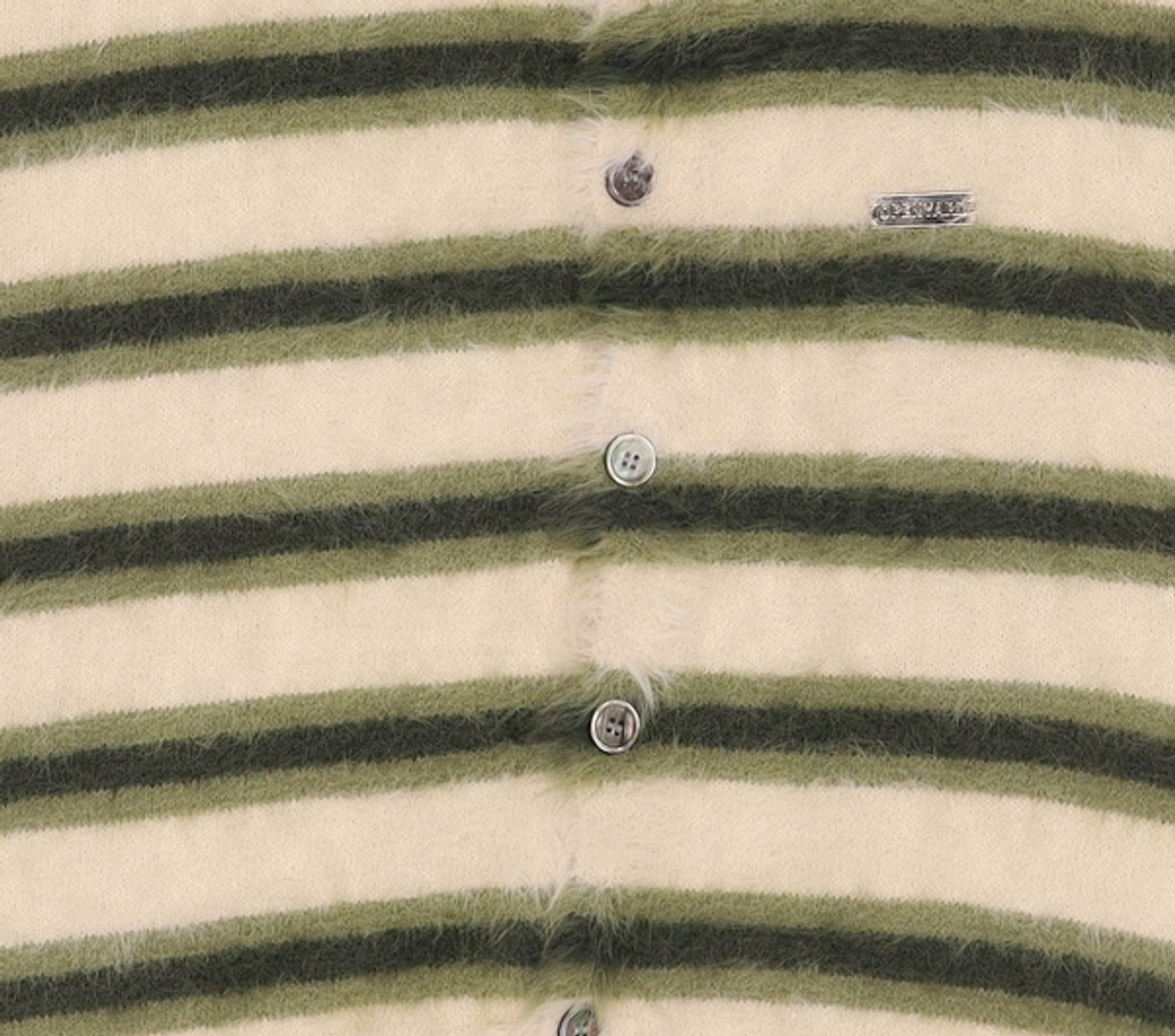 오픈야드(오와이)(OPENYARD(OY)) HAIRY STRIPE KNIT CARDIGAN M