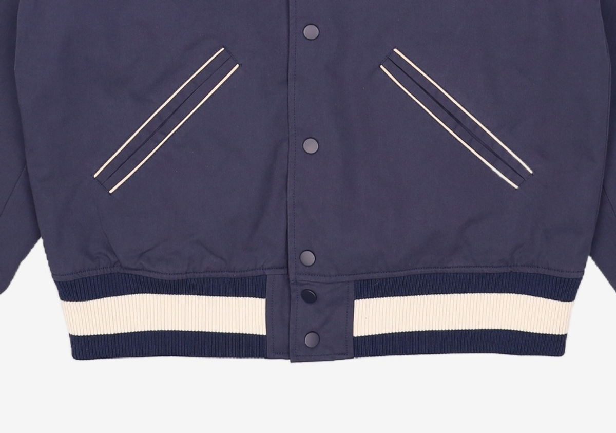 프리즘웍스(FRIZMWORKS) CAVALRY TWILL VARSITY JACKET _ NAVY M