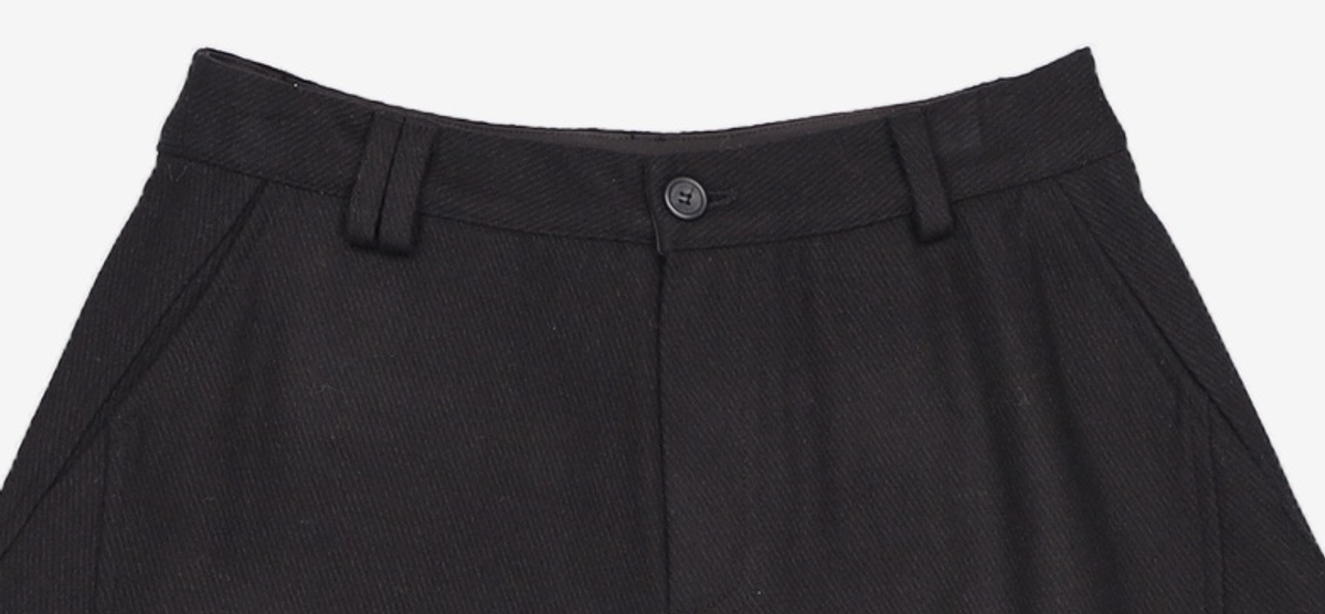 오헤시오(OHESHIO) WOOL TWILL A-LINE SKIRT M