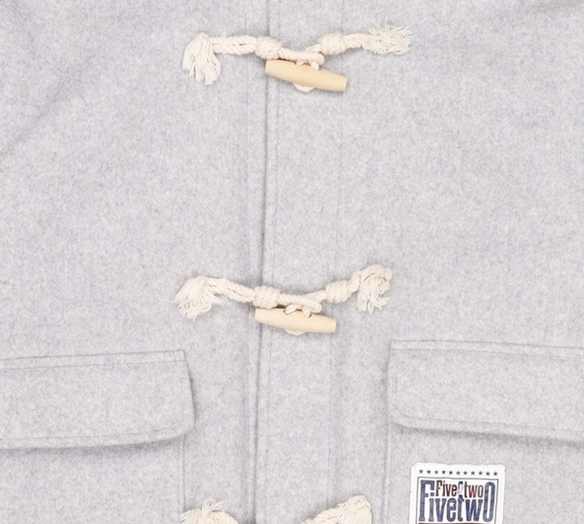 오아이오아이 컬렉션(OIOI COLLECTION) COLOR BLOCK WOOL BASEBALL JACKET [GREY] L
