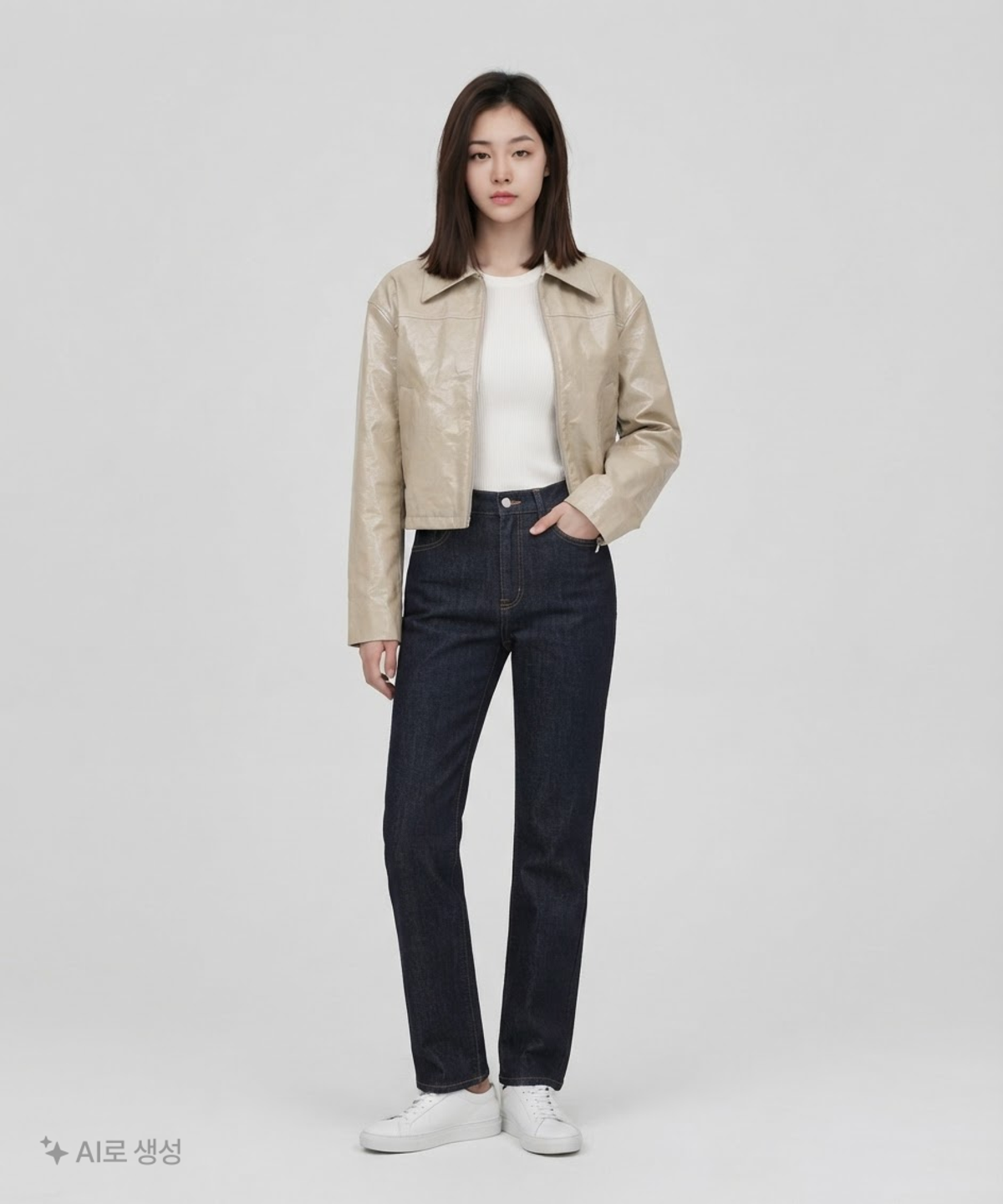 무신사 스탠다드(MUSINSA STANDARD) 레더/라이더스 재킷 S