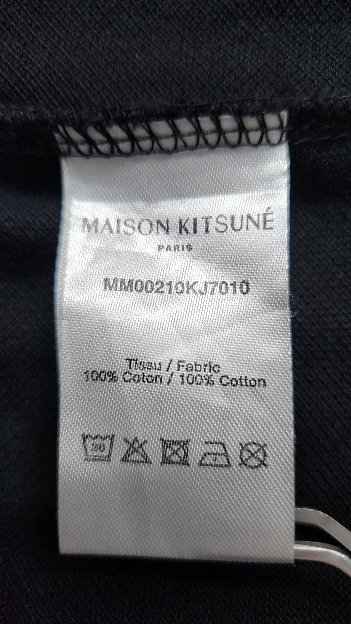메종 키츠네(MAISON KITSUNE) 볼드 폭스 헤드 패치 컴포트 반소매 폴로 셔츠 XL