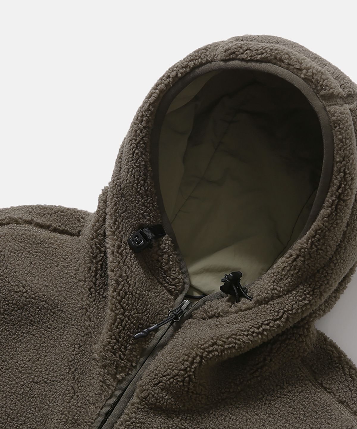 모이프(MOIF) [AW26] HIKER FLEECE HOODIE JUMPER / STONE