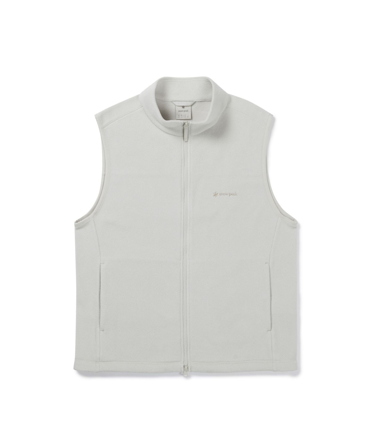 스노우피크 어패럴(SNOWPEAK APPAREL) 폴라텍100 스탠드넥 베스트 (S26WMFVE74) Stone Gray