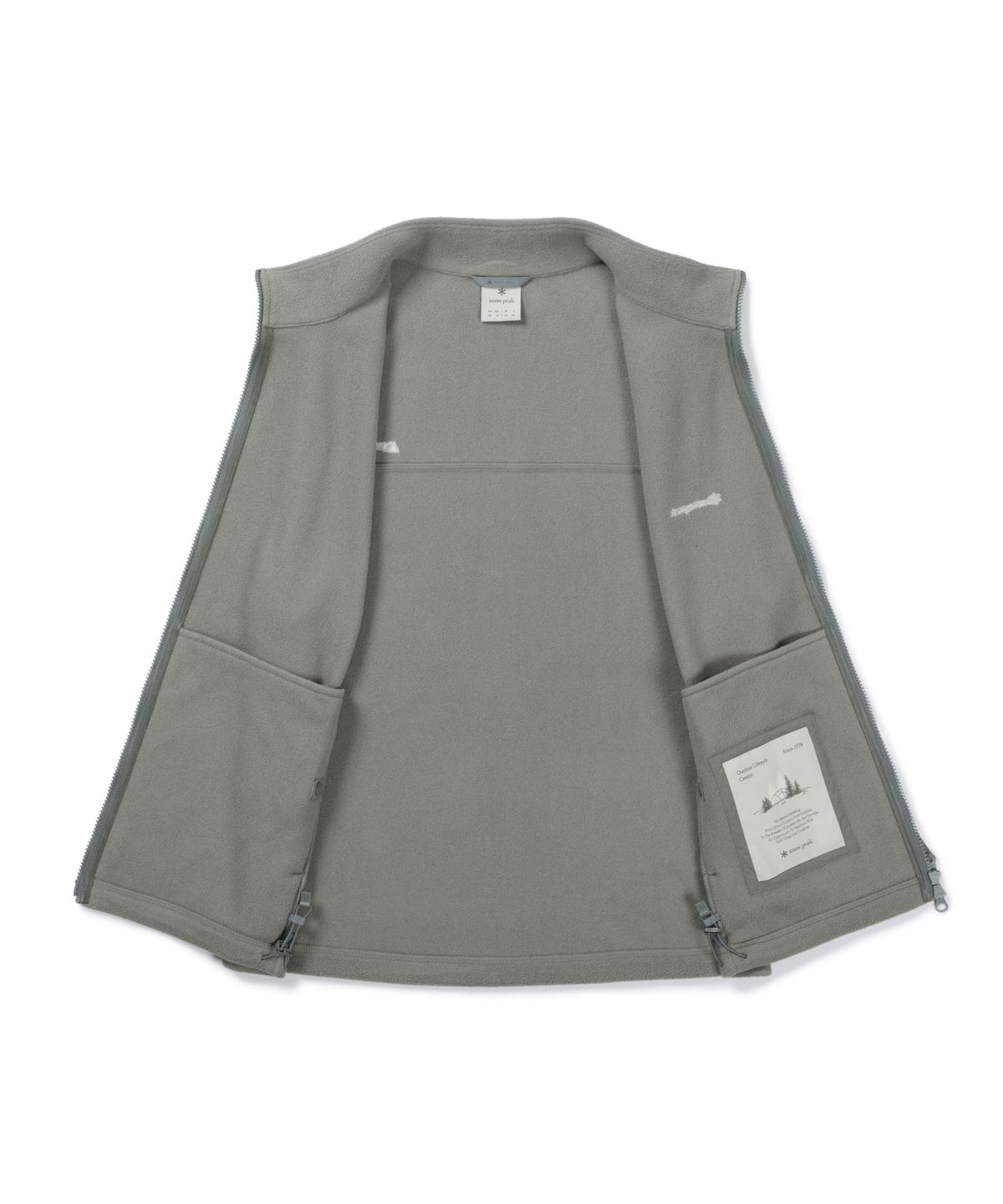 스노우피크 어패럴(SNOWPEAK APPAREL) 폴라텍100 스탠드넥 베스트 (S26WMFVE74) Dark Gray