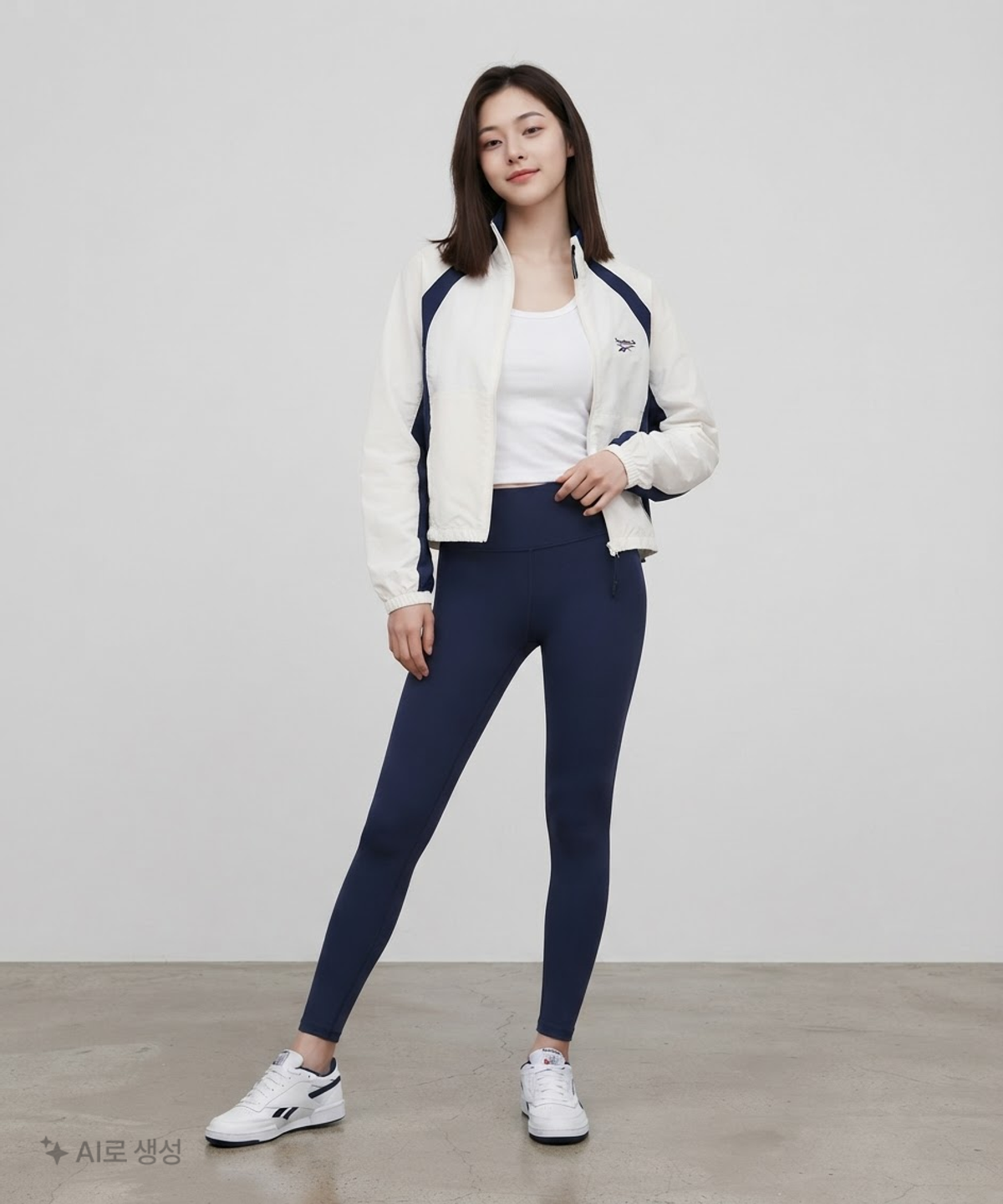 리복(REEBOK) 일립스 크롭 윈드 브레이커 (W) S