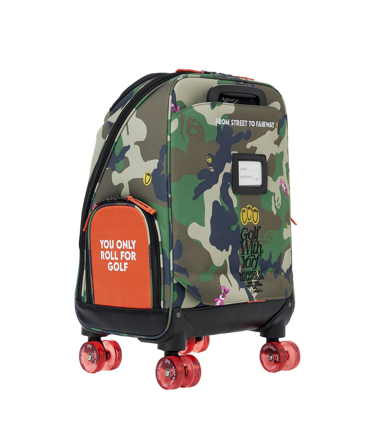 욜프(YORF) YORF WOODLAND CAMO TROLLEY BOSTON BAG KHAKI 욜프 우드랜드카모 트롤리 보스턴백 카키