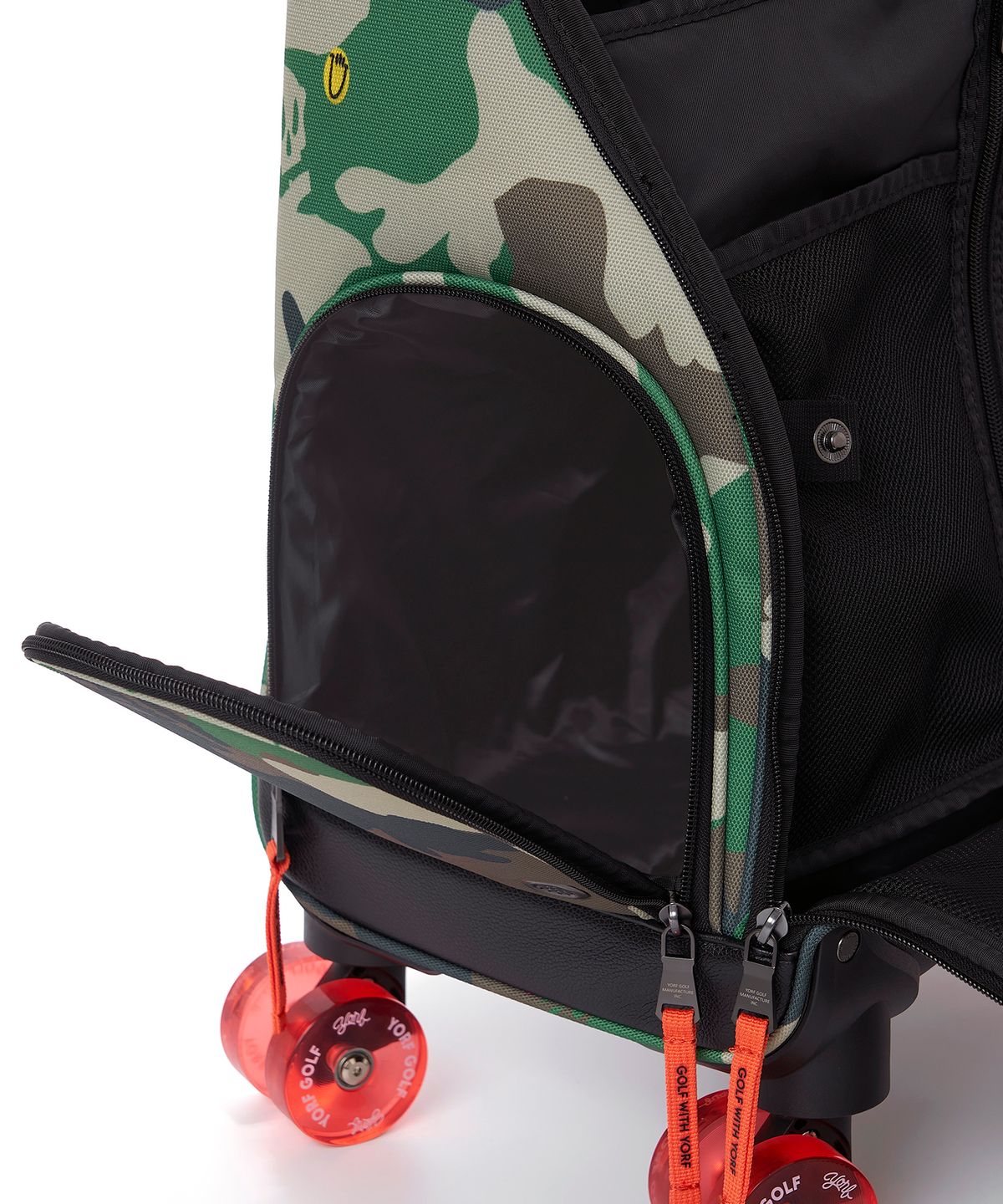욜프(YORF) YORF WOODLAND CAMO TROLLEY BOSTON BAG KHAKI 욜프 우드랜드카모 트롤리 보스턴백 카키