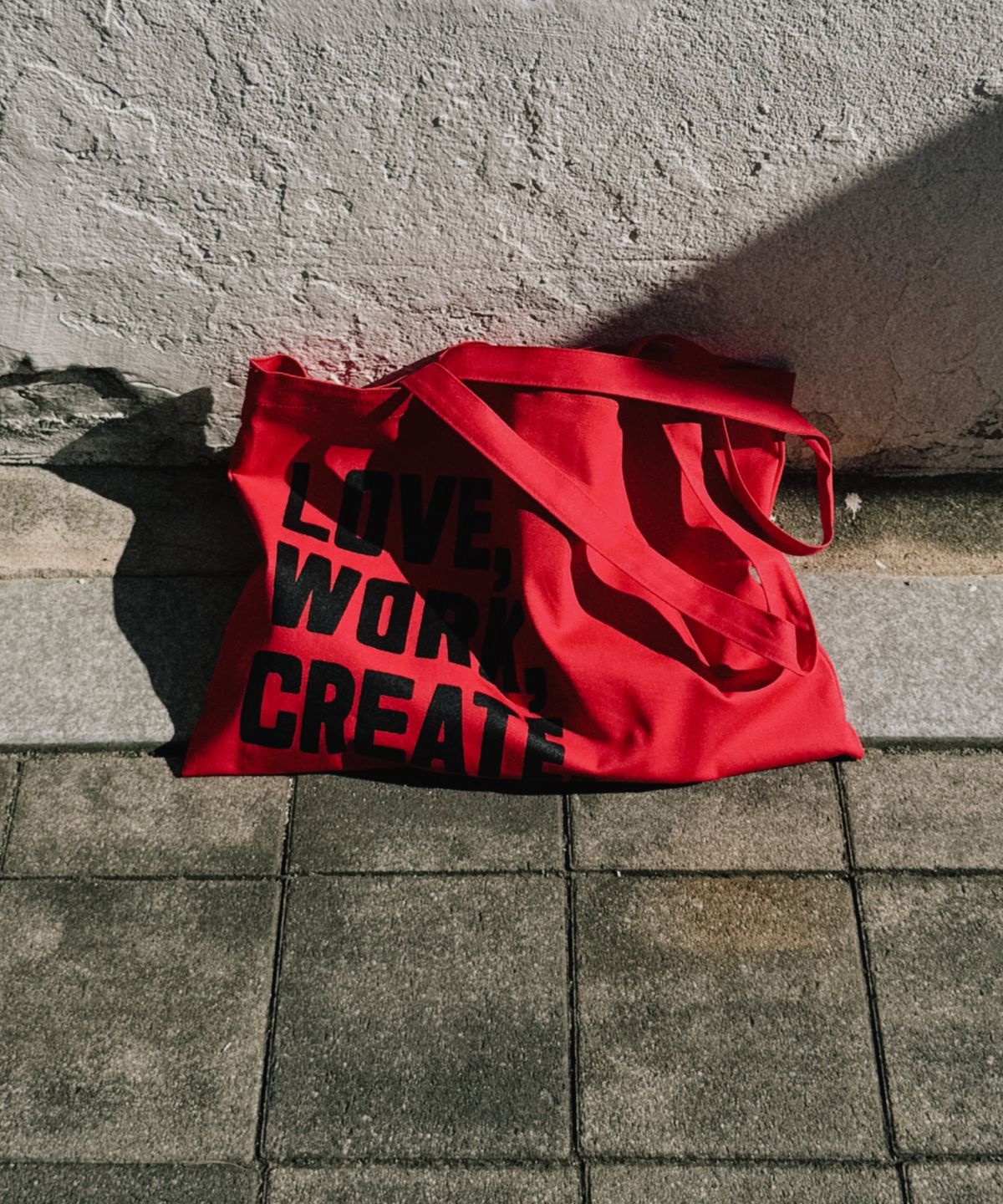 스터니(STUNYEE) Love Work Create ECO BAG RED