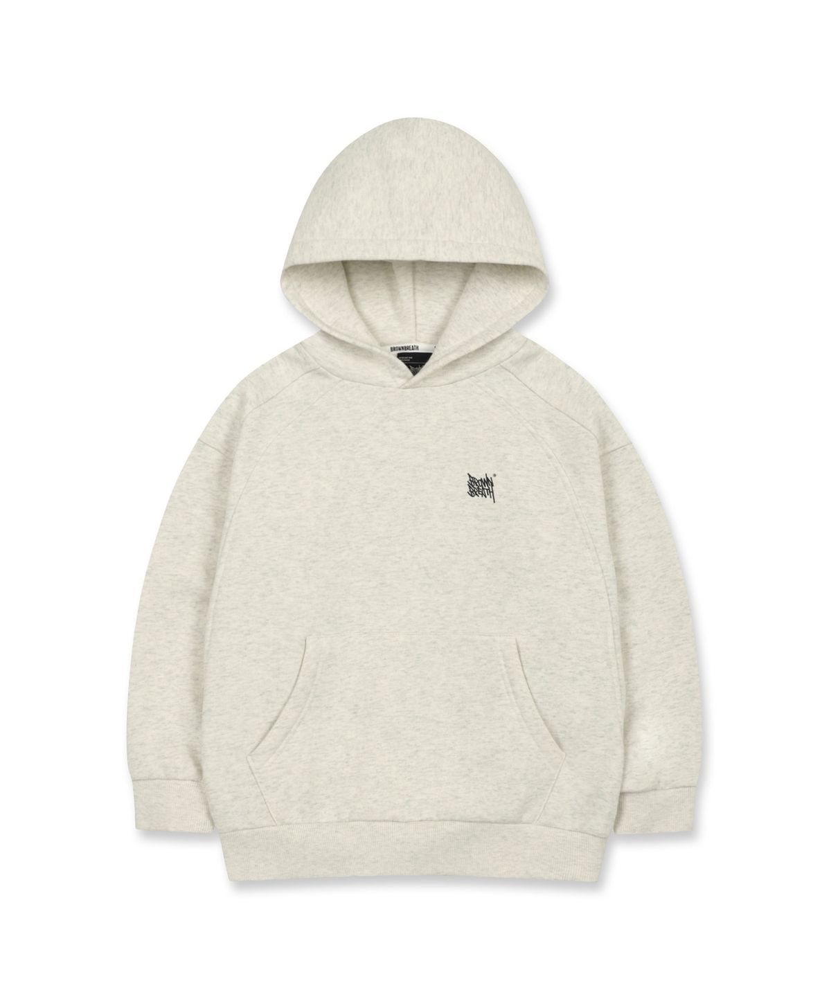 브라운브레스 키즈(BROWNBREATH KIDS) KIDS BEAR TAG HOODIE(기모) - OATMEAL