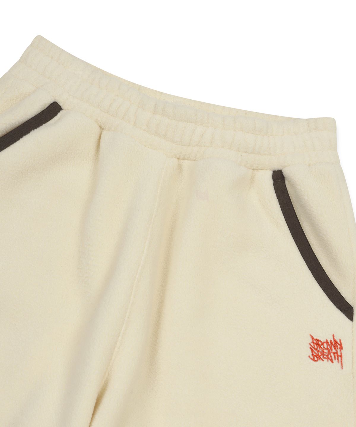 브라운브레스 키즈(BROWNBREATH KIDS) KIDS FLEECE TAG PANTS - CREAM
