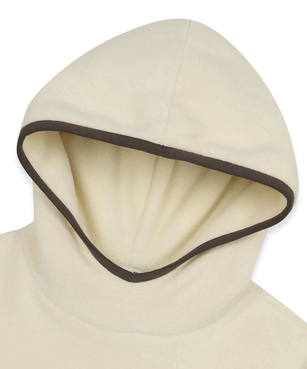 브라운브레스 키즈(BROWNBREATH KIDS) KIDS FLEECE STAMP TAG HOODIE - CREAM