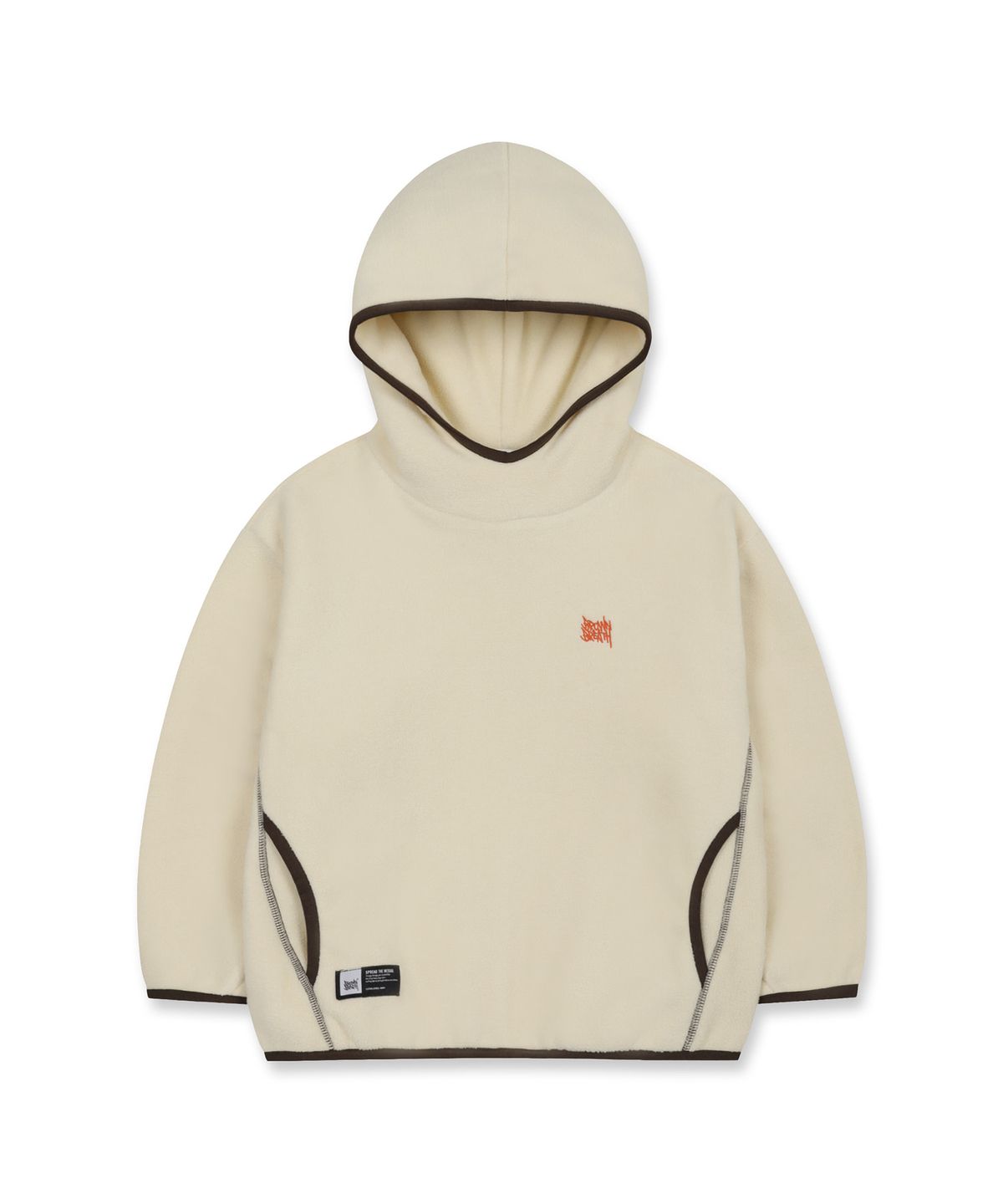 브라운브레스 키즈(BROWNBREATH KIDS) KIDS FLEECE STAMP TAG HOODIE SETUP_2COLOR