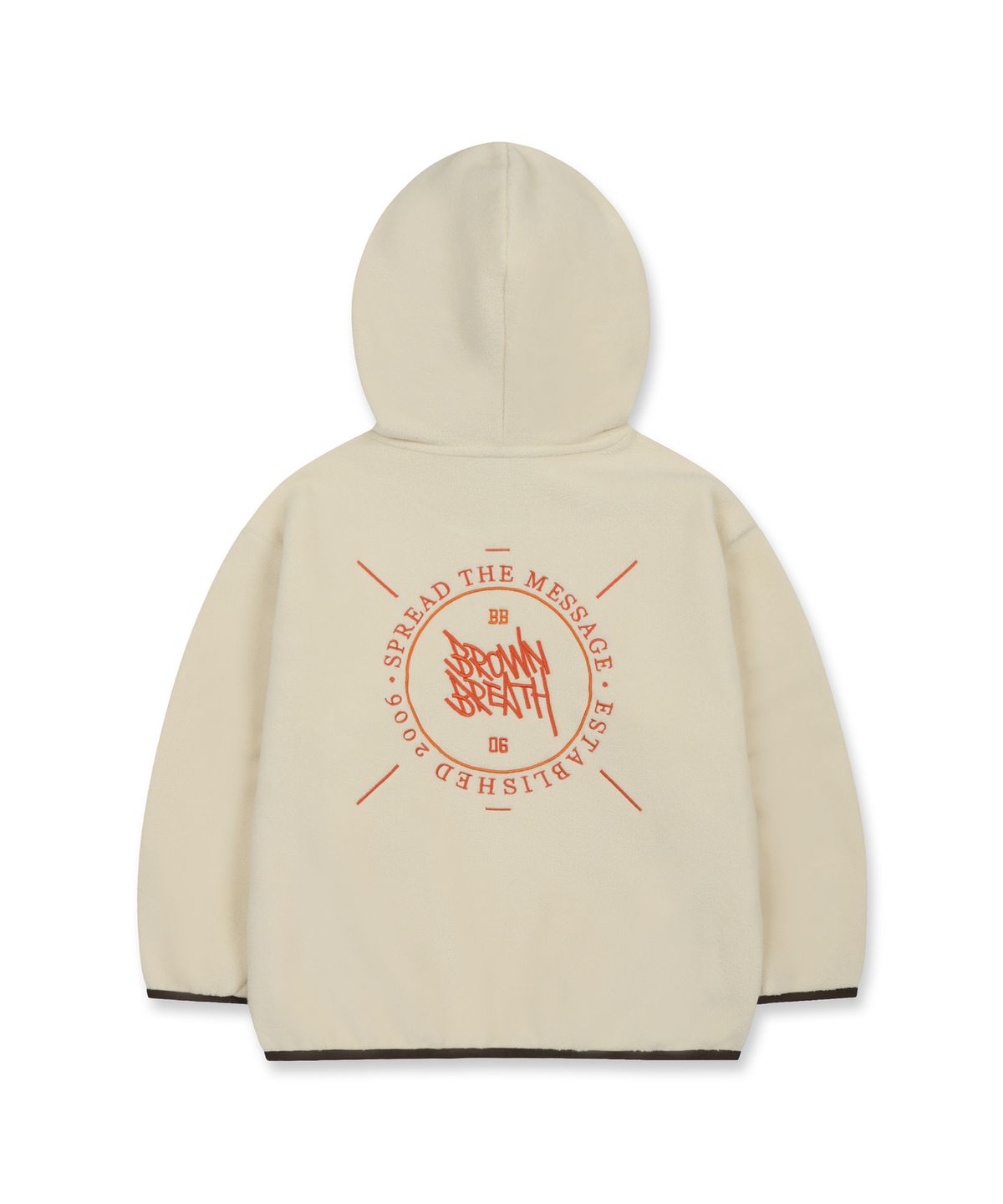브라운브레스 키즈(BROWNBREATH KIDS) KIDS FLEECE STAMP TAG HOODIE SETUP_2COLOR