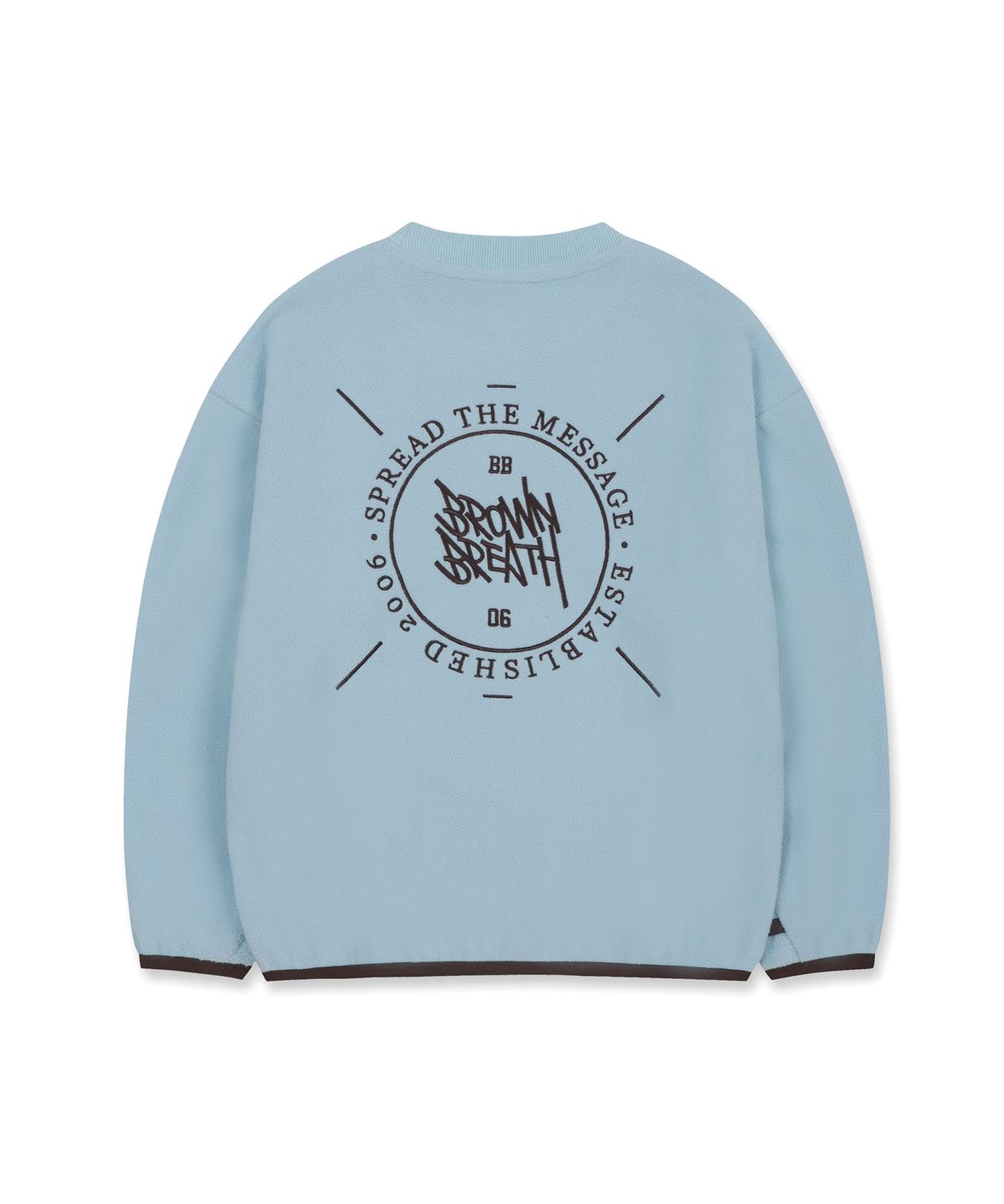 브라운브레스 키즈(BROWNBREATH KIDS) KIDS FLEECE STAMP TAG CREWNECK SETUP_2COLOR
