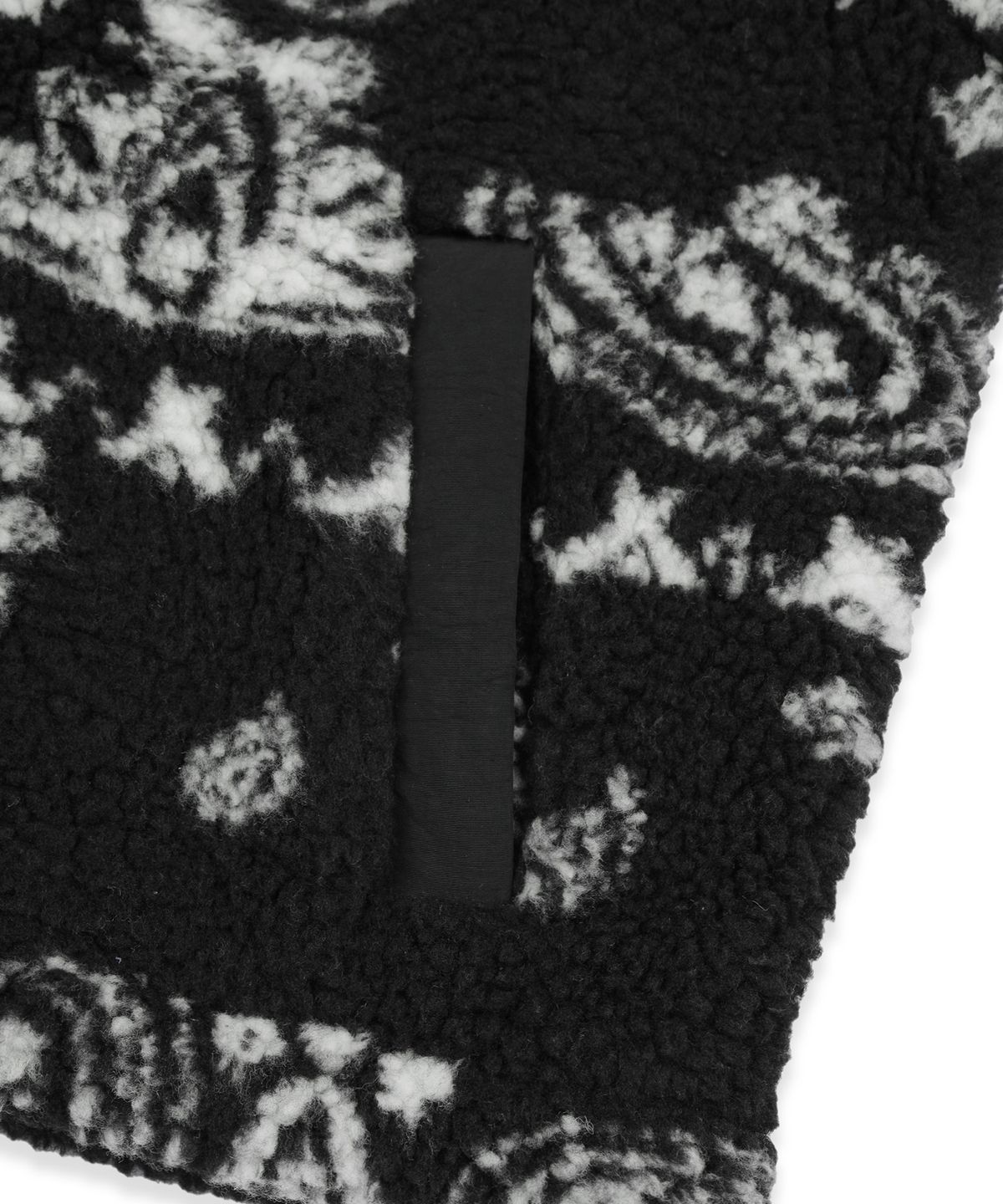 브라운브레스 키즈(BROWNBREATH KIDS) KIDS PAISELY FLEECE  JACKET - BLACK