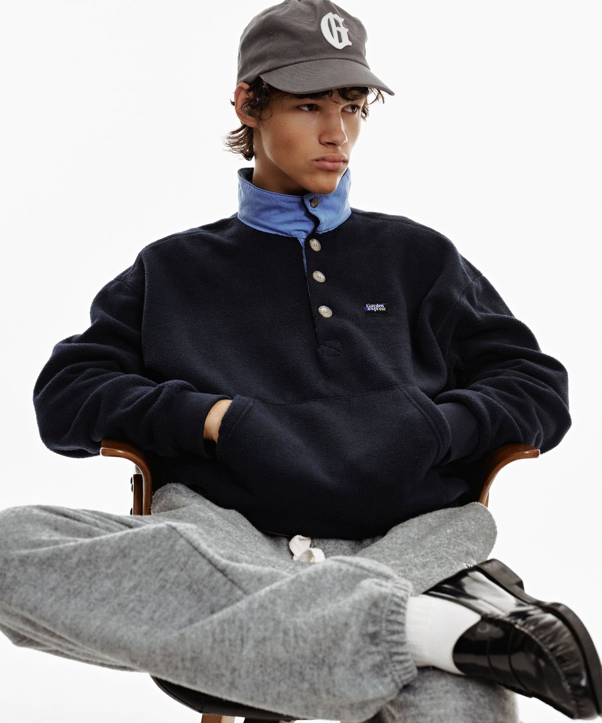 가든익스프레스(GARDEN EXPRESS) Aspen Fleece Pullover (navy)