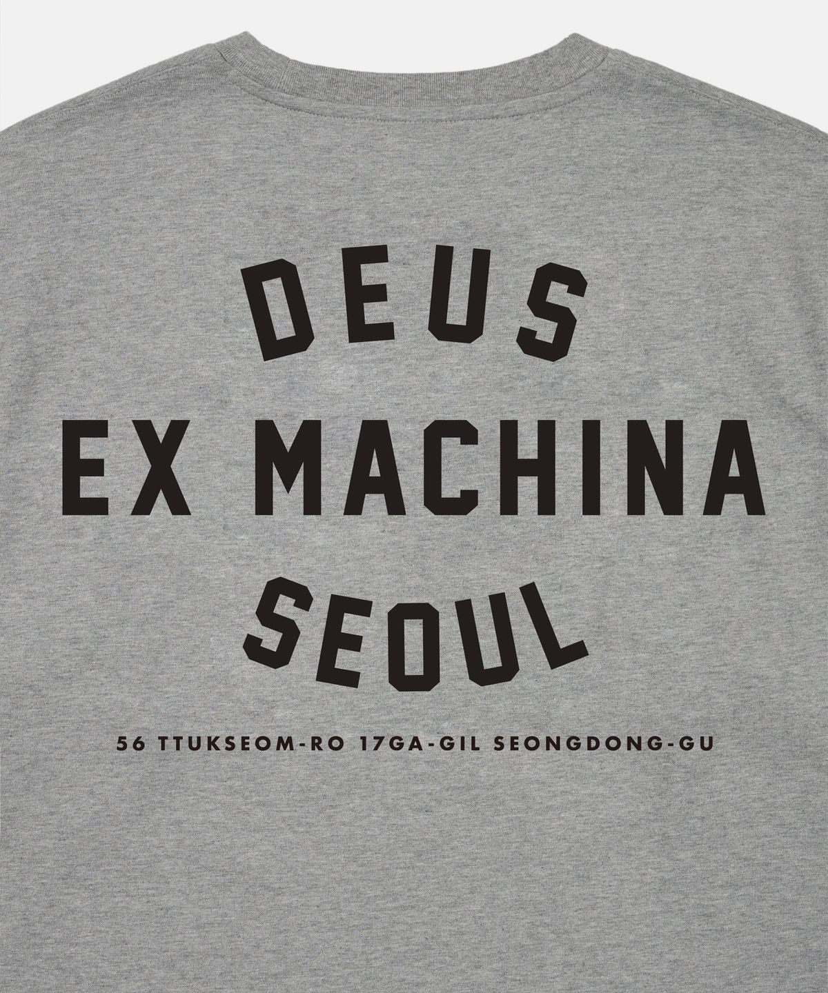 데우스 엑스 마키나(DEUS EX MACHINA) Seoul College Address Ls Tee_M/Grey