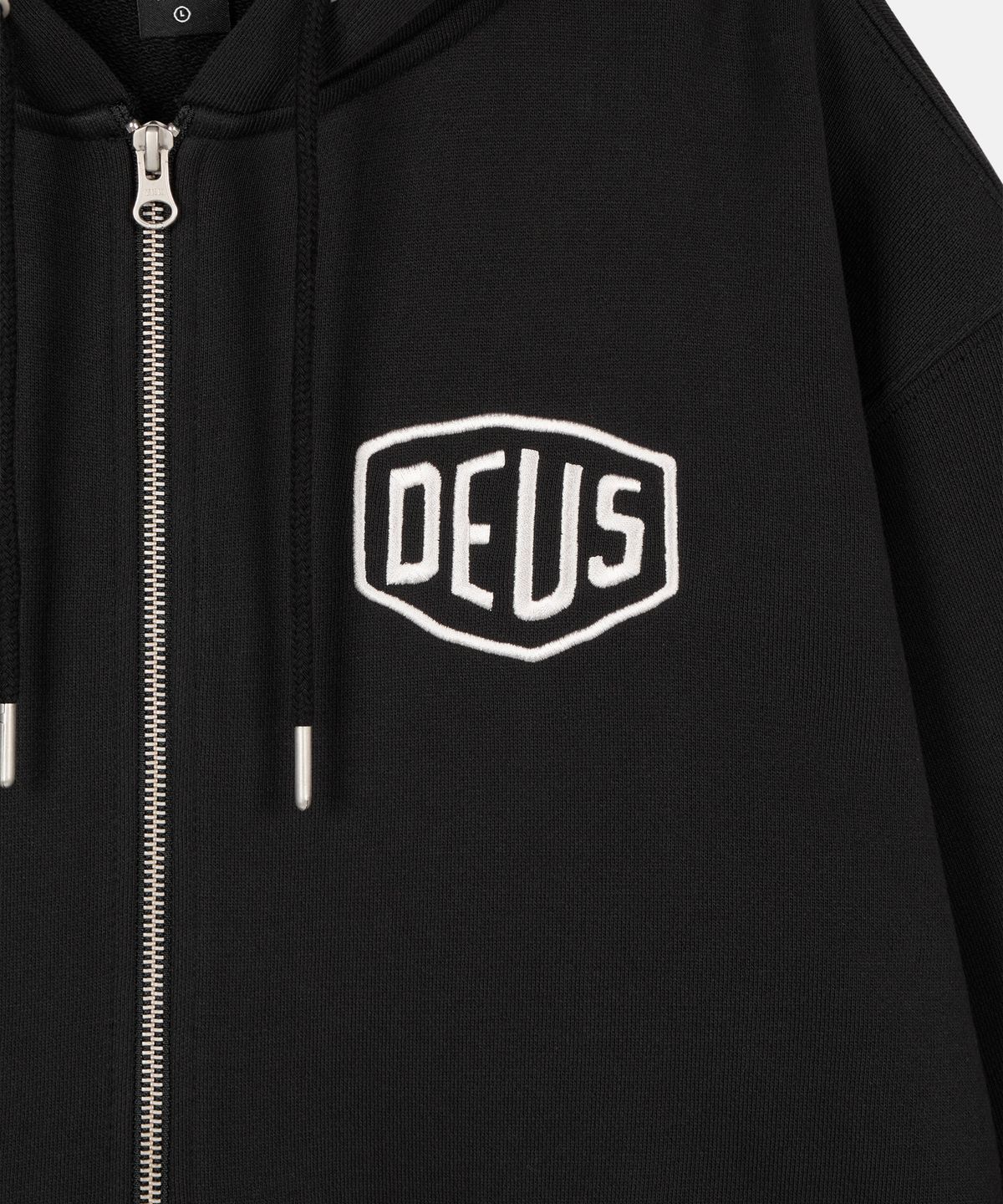 데우스 엑스 마키나(DEUS EX MACHINA) Seoul College Address Zip Hoodie_Black