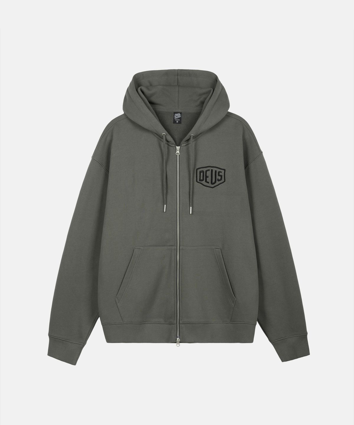 데우스 엑스 마키나(DEUS EX MACHINA) Seoul College Address Zip Hoodie_Charcoal