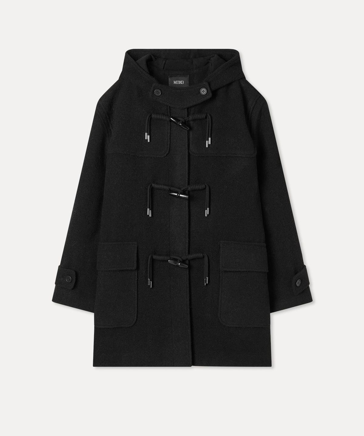 미쏘(MIXXO) 울블렌디드 장식 하프코트_MIWJHH111G