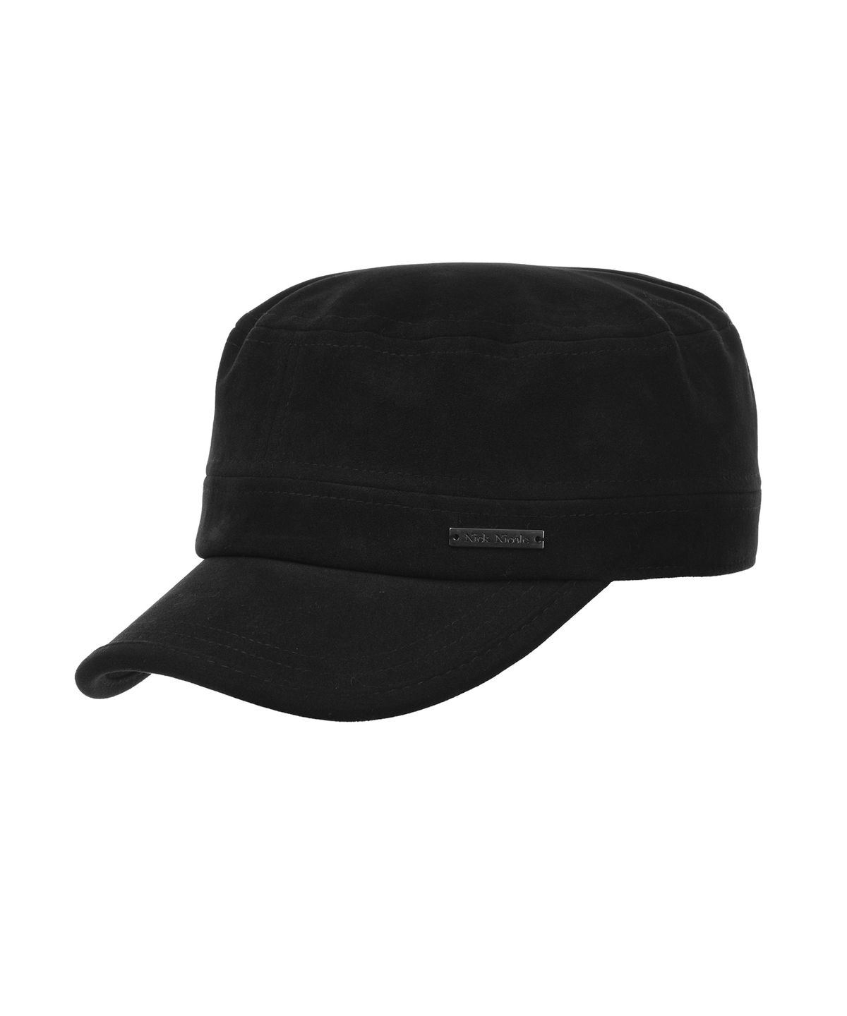 닉앤니콜(NICK&NICOLE) SUEDE MILITARY CAP_BLACK