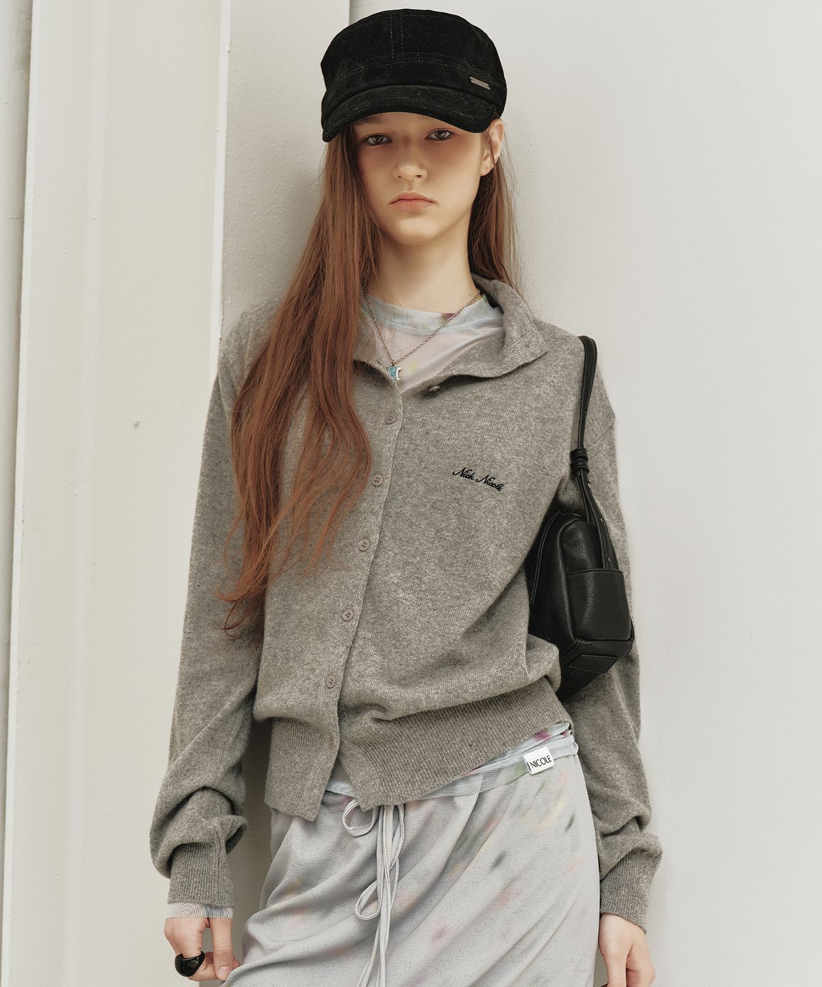 닉앤니콜(NICK&NICOLE) SUEDE MILITARY CAP_BLACK