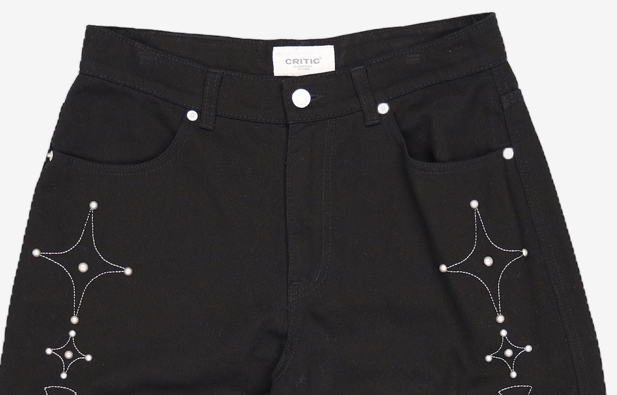 크리틱(CRITIC) GOTHIC TWILL BERMUDA PANTS BLACK M