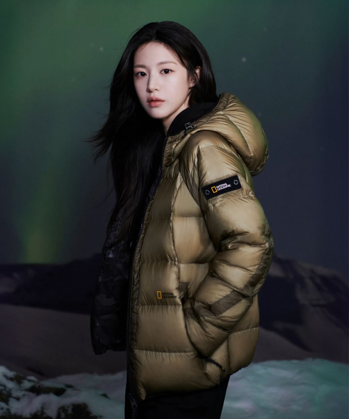 내셔널지오그래픽(NATIONALGEOGRAPHIC) 퓨어이펙트 후드 머스코비 950 다운 점퍼 (베이직&리버시블)