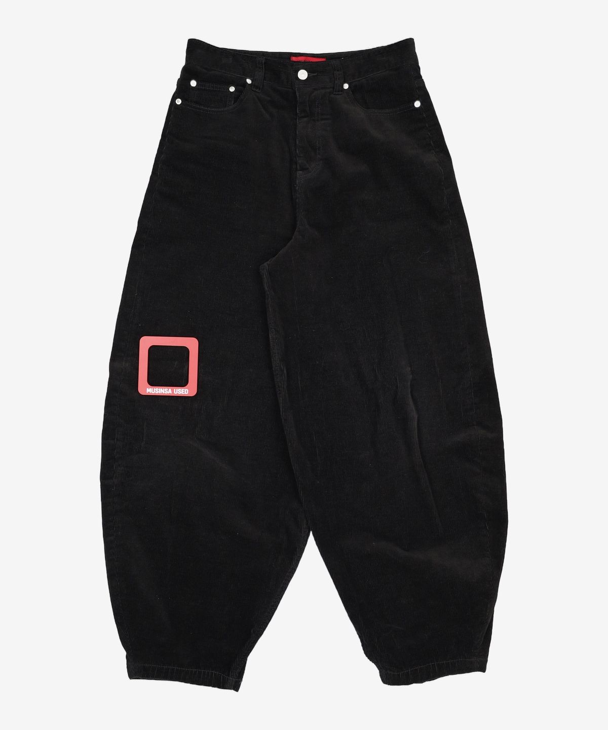 기철(KICHUL) CORD DUROY BALLOON PANTS (BLACK) M
