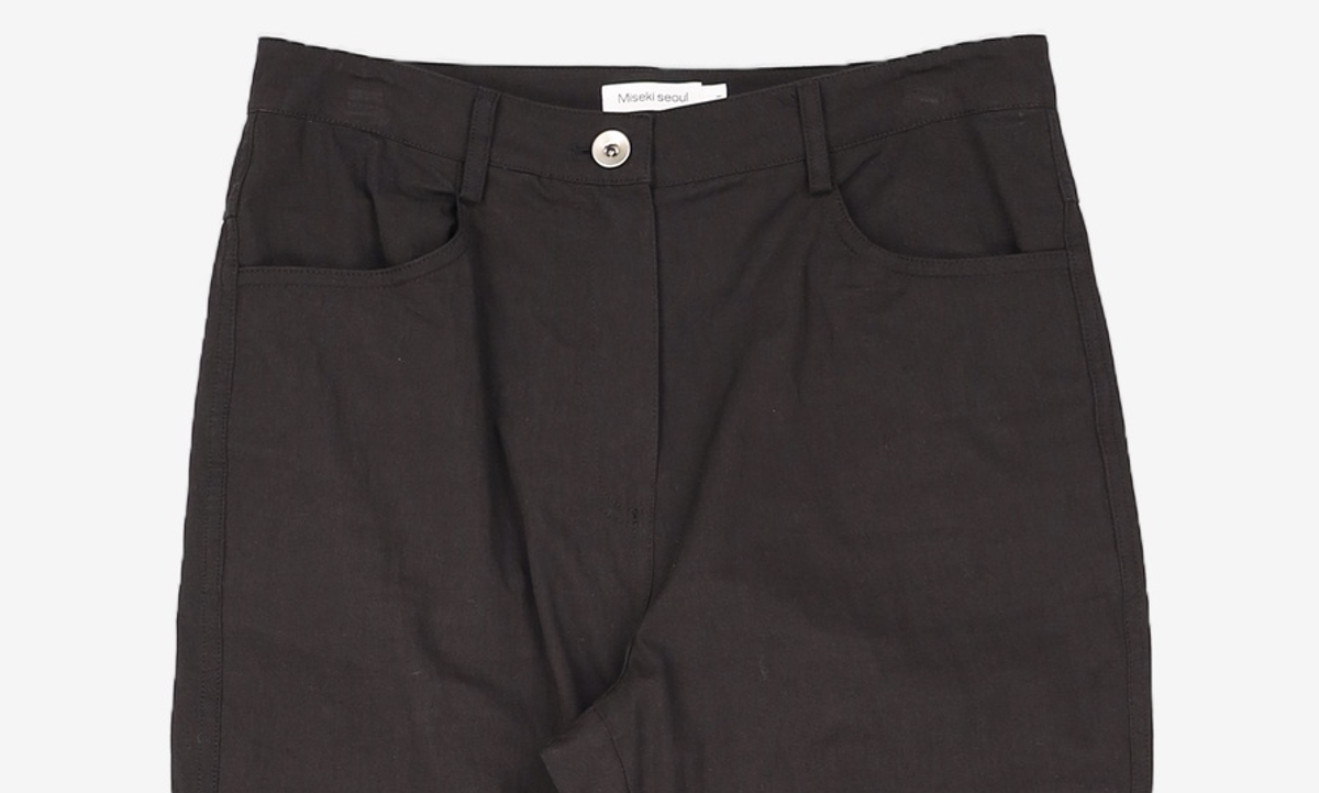 미세키서울(MISEKI SEOUL) Cotton shirring bootscut pants 1