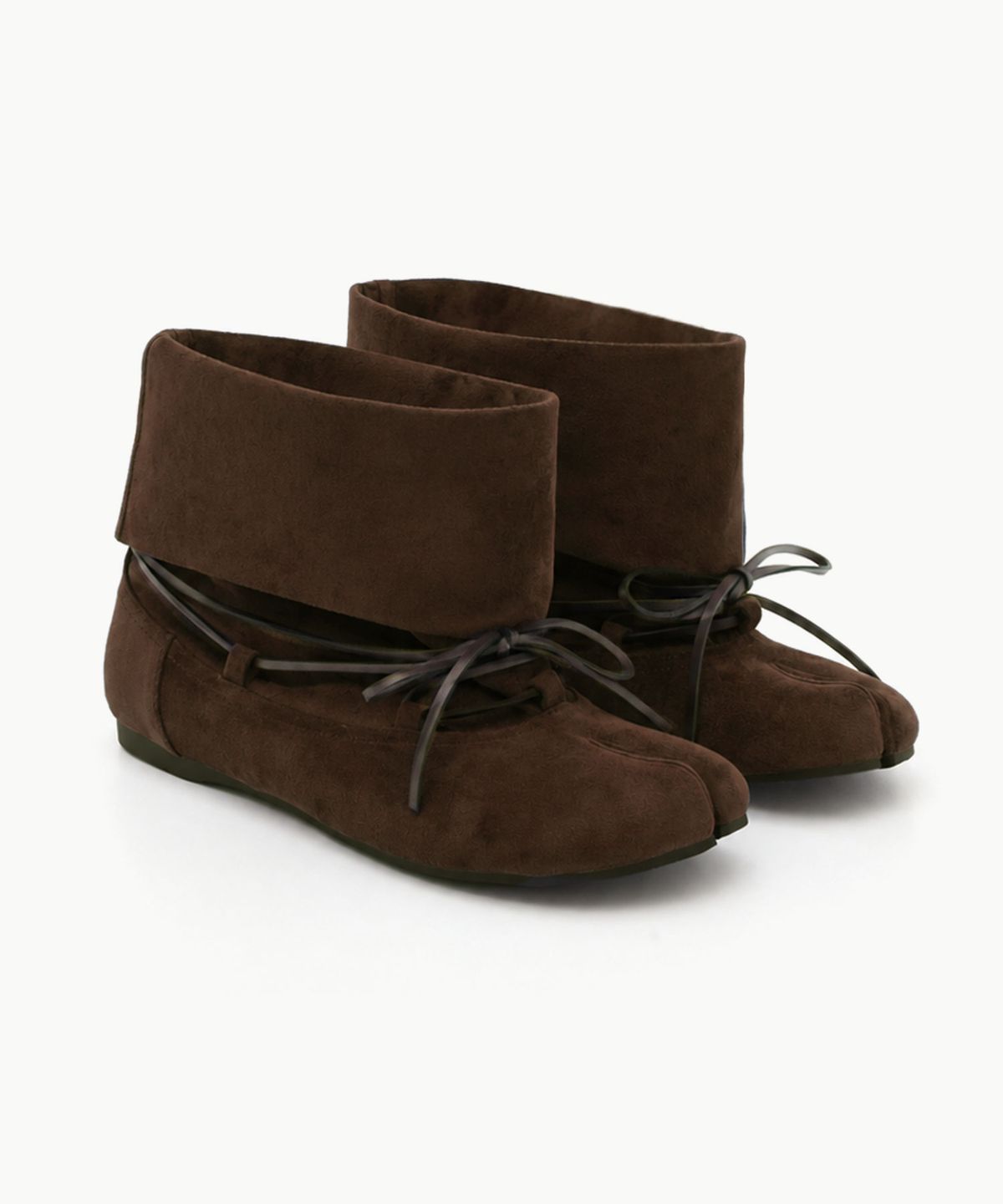 페이즈(PAES) Folded String Boots / Brown