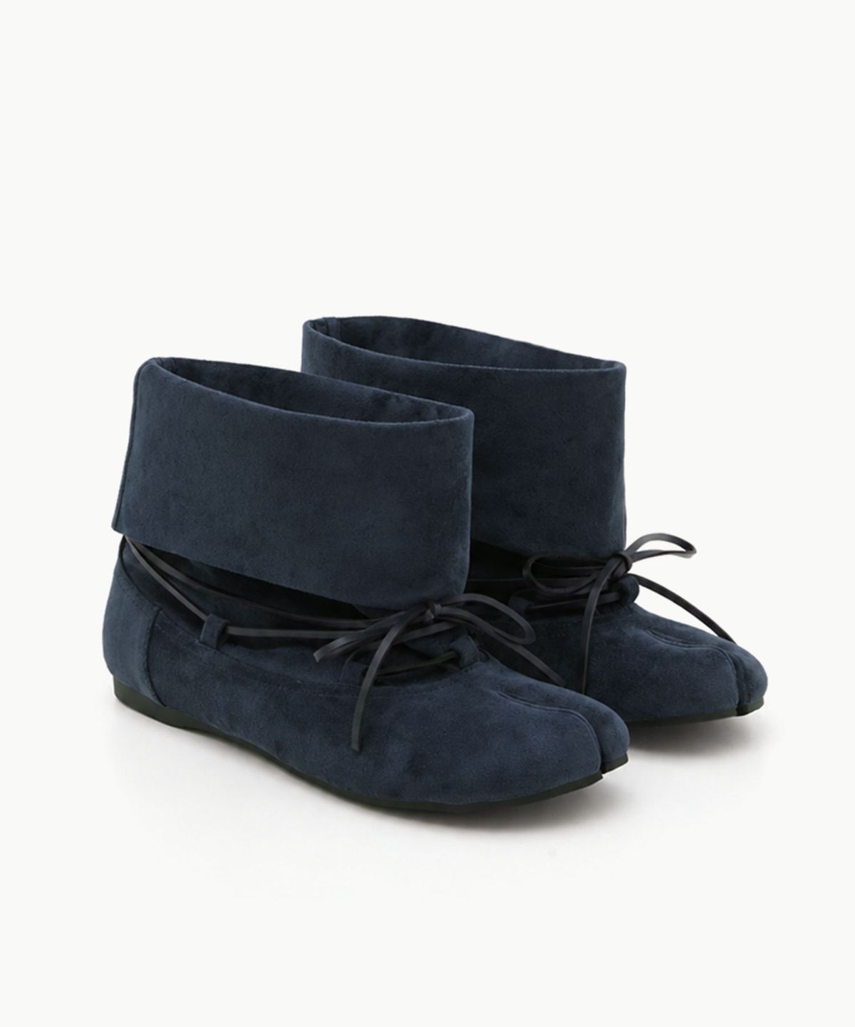 페이즈(PAES) Folded String Boots / Navy