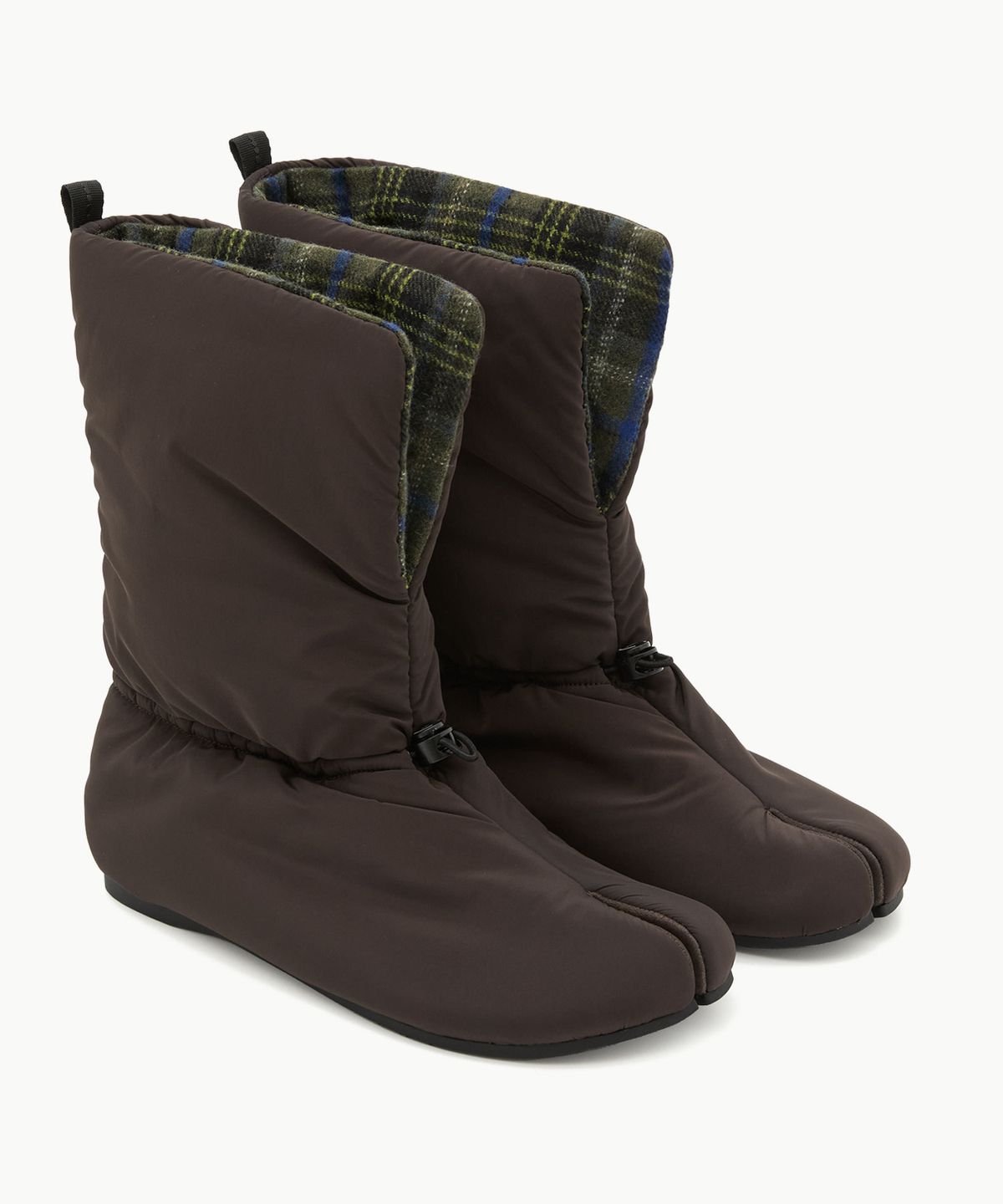 페이즈(PAES) Padded String Boots / Brown