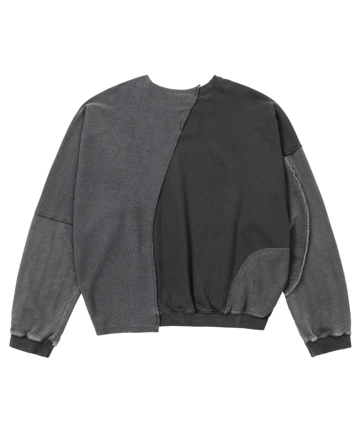 아조바이아조(AJOBYAJO) [KOIN] Pigment Triple Terry Sweatshirt [CHARCOAL]