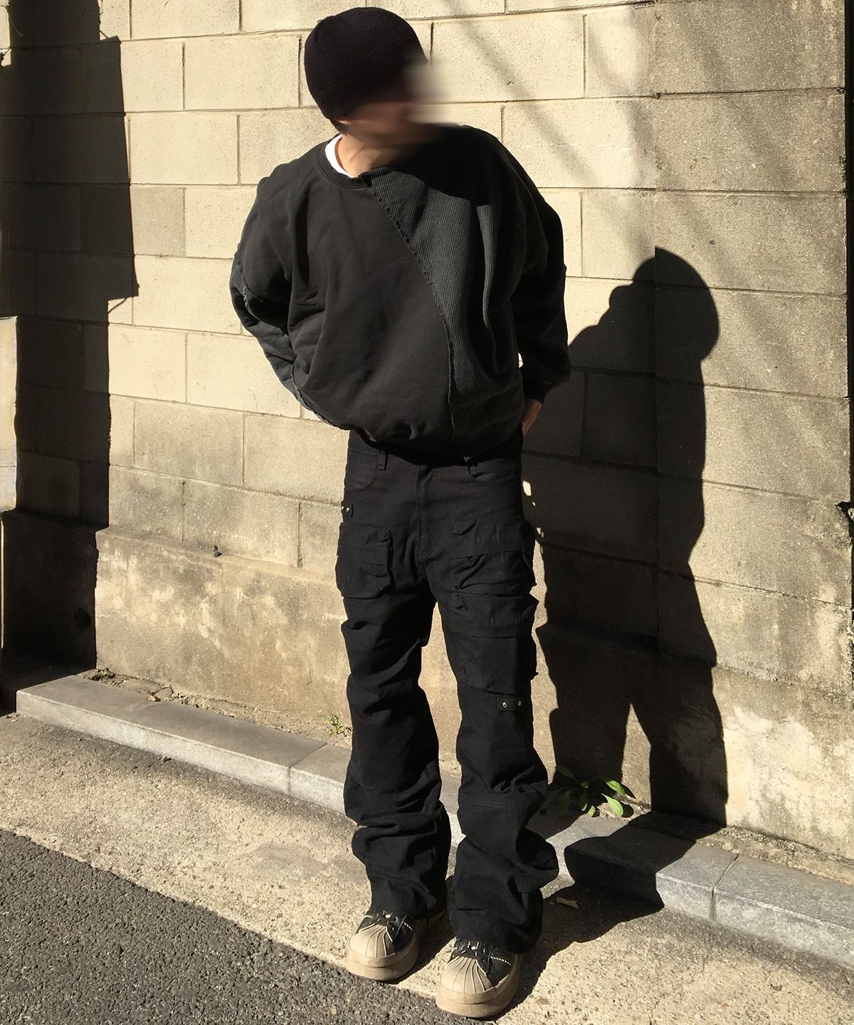 아조바이아조(AJOBYAJO) [KOIN] Pigment Triple Terry Sweatshirt [CHARCOAL]