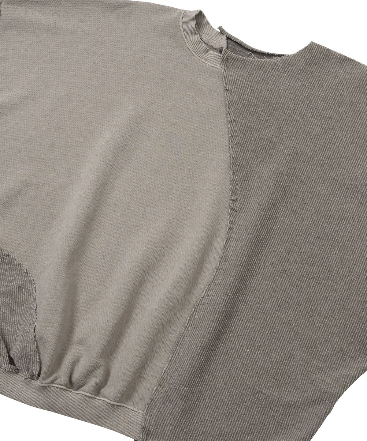 아조바이아조(AJOBYAJO) [KOIN] Pigment Triple Terry Sweatshirt [WARM GRAY]