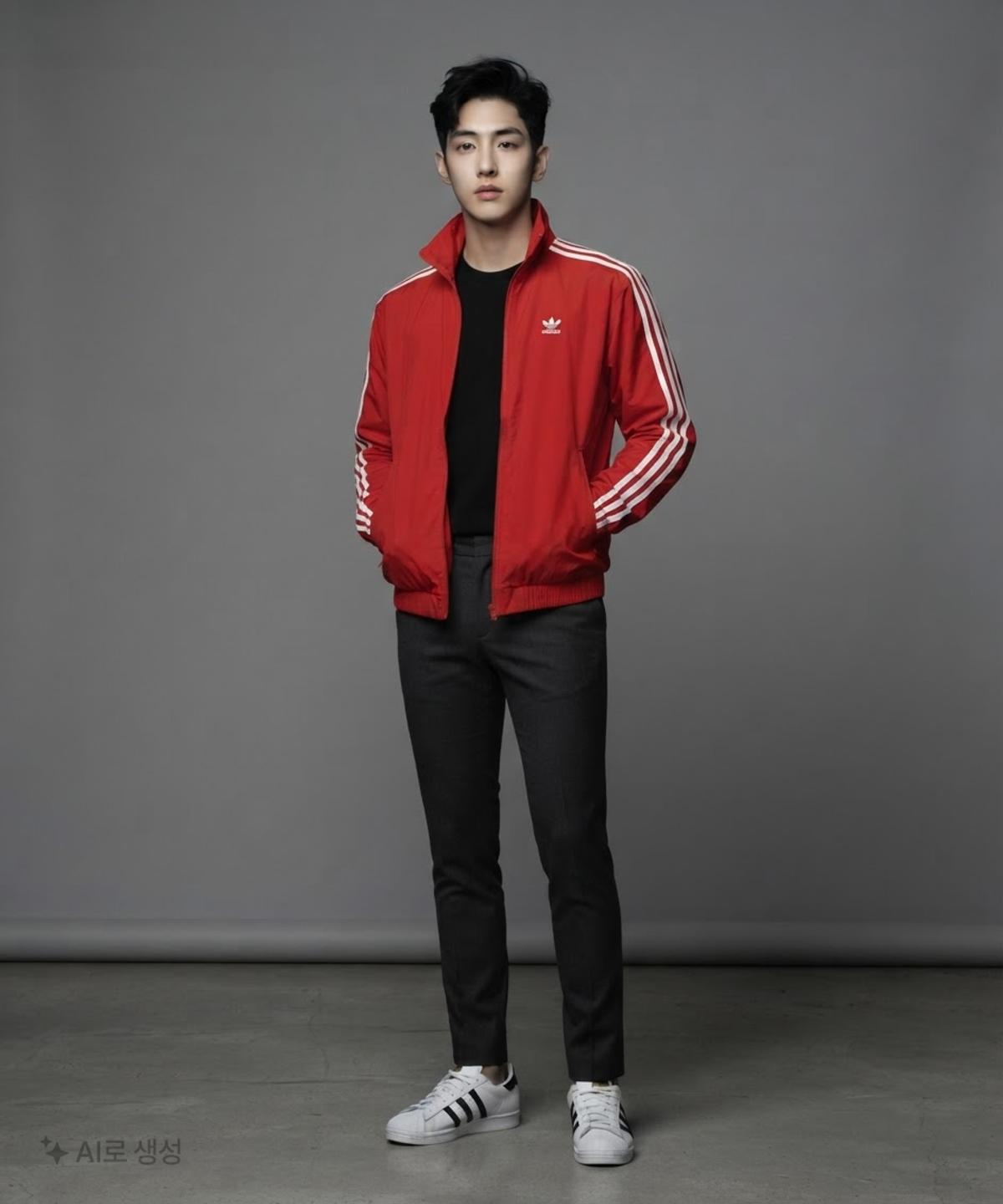 아디다스(ADIDAS) 우븐 파이어버드 트랙탑 - 레드 / IT2495 XS