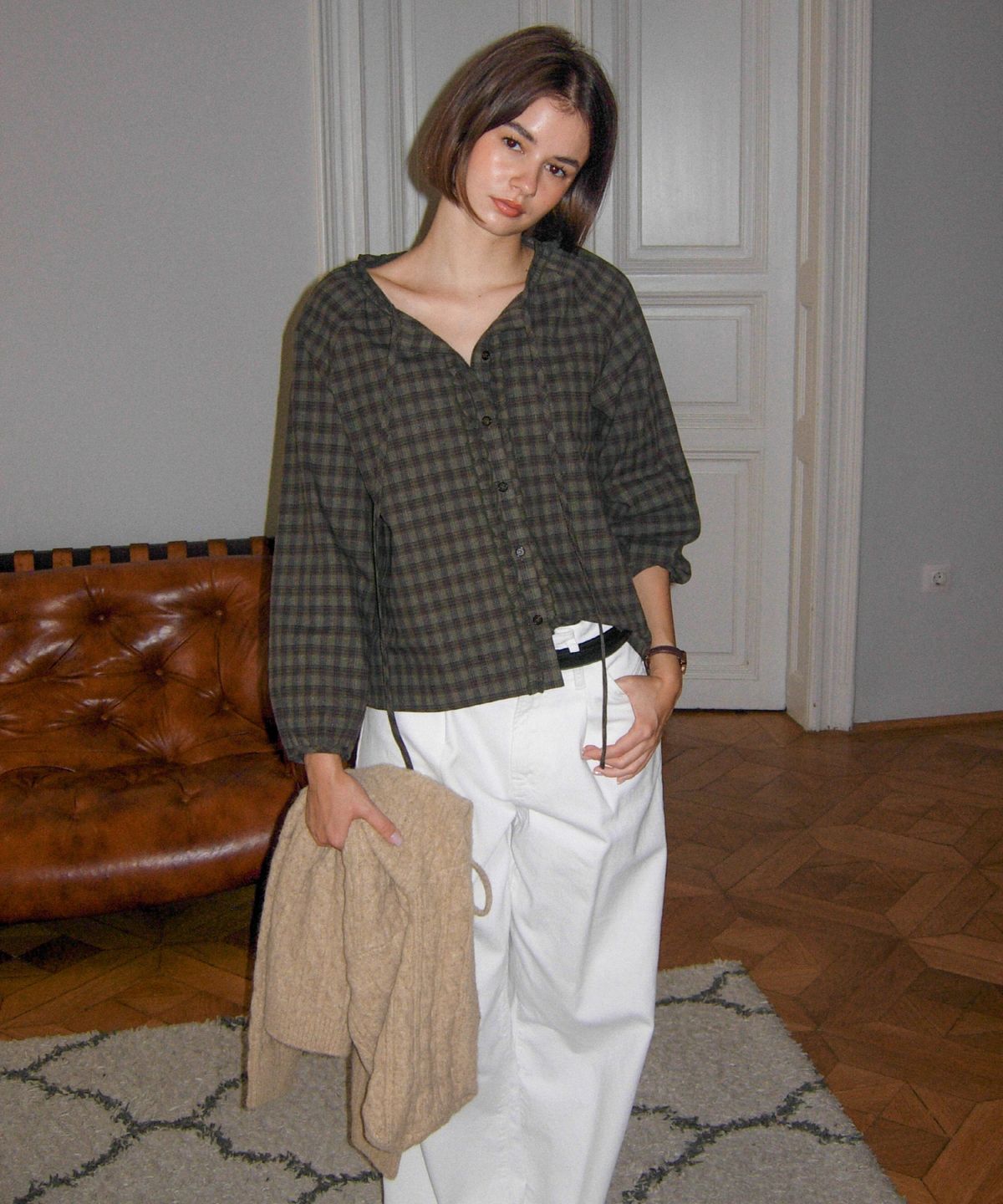 하케쉬(HACKESCH) Frin Blouse_Check