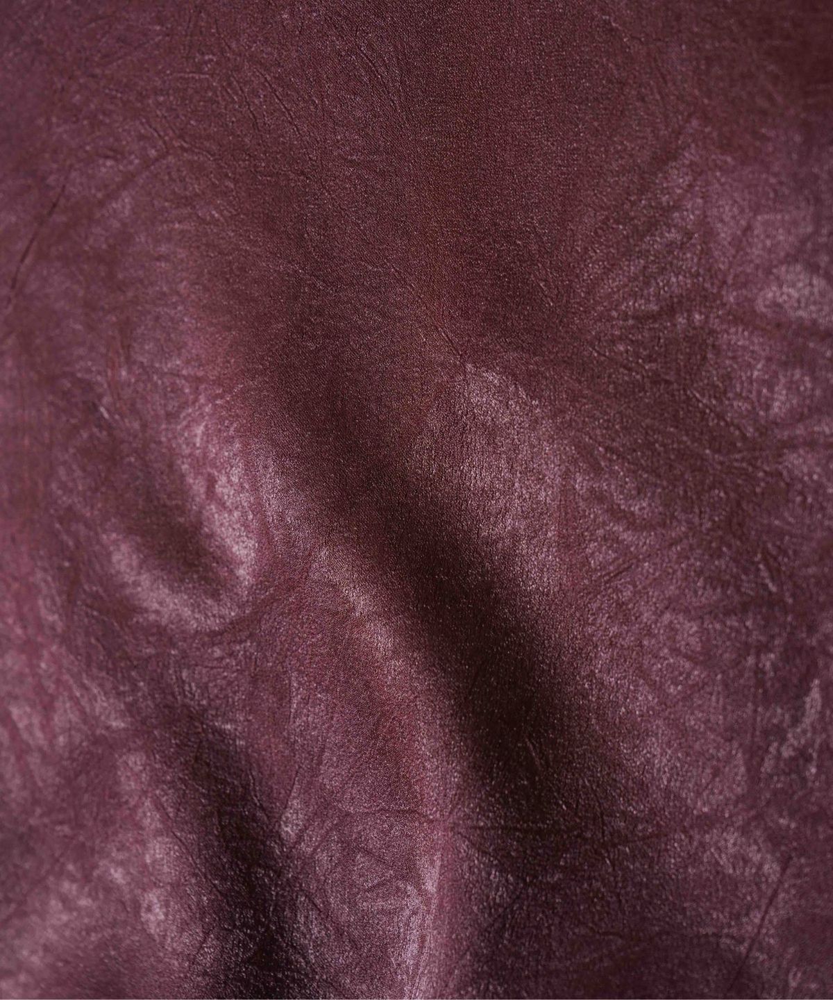 피프트 에일리어스(FIFTHALIAS) Crease satin midi skirt Burgundy