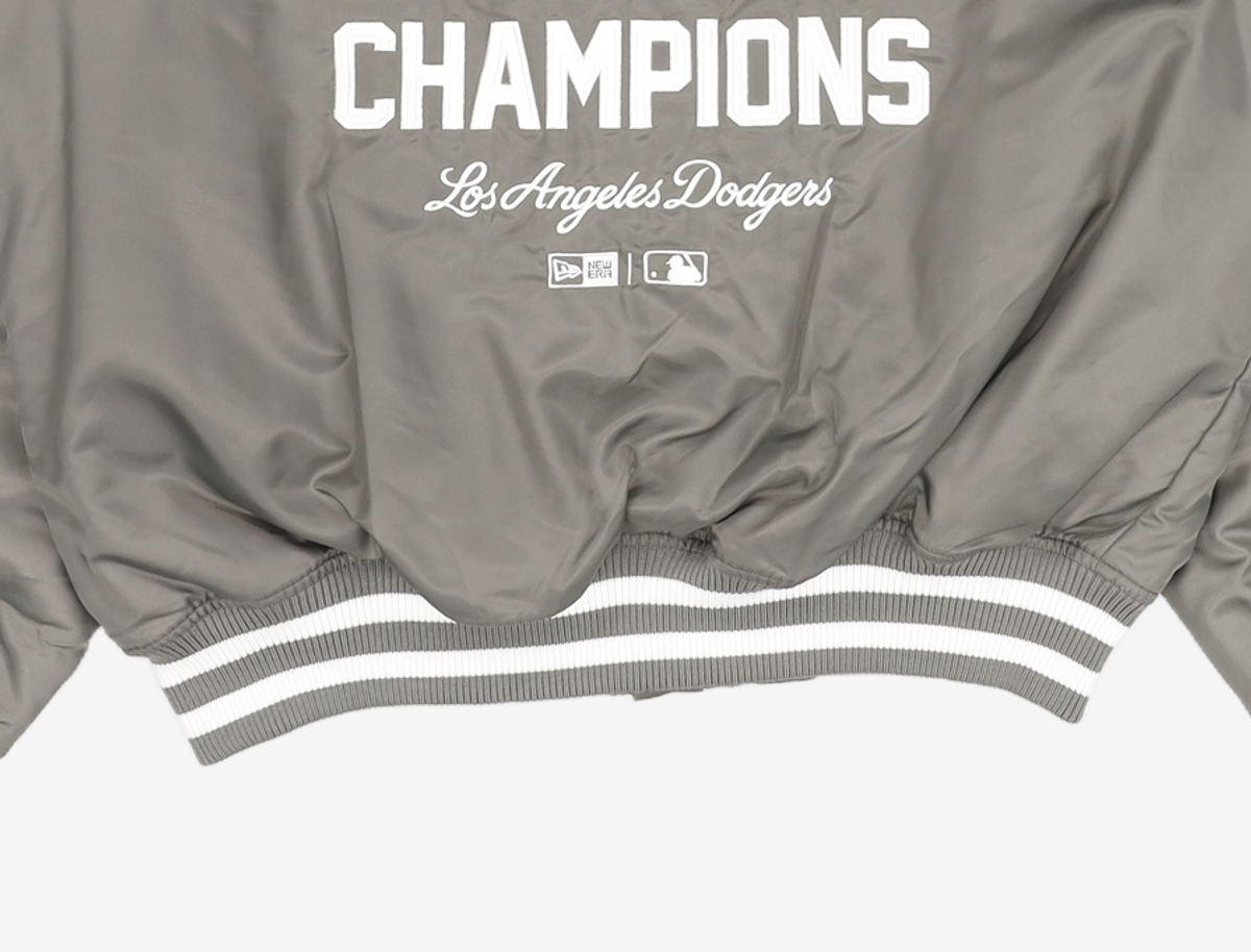 뉴에라(NEW ERA) MLB LA 다저스 나일론 스타디움 재킷 그레이 14742037 M