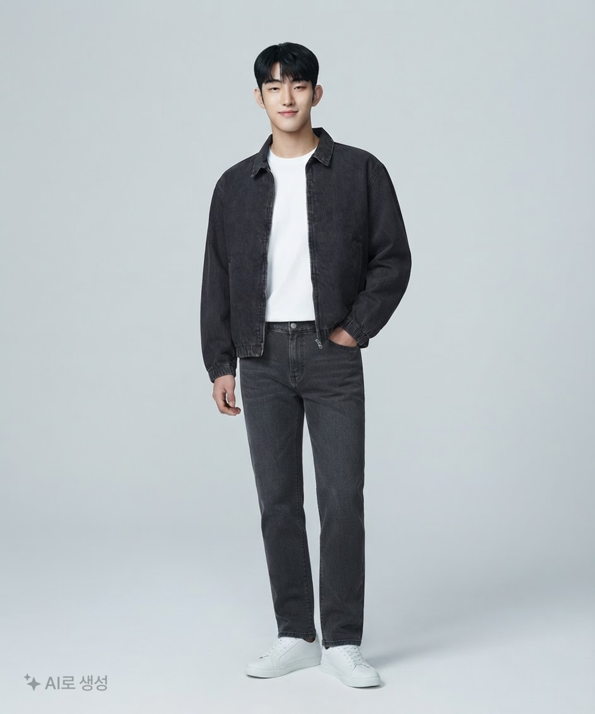 무신사 스탠다드(MUSINSA STANDARD) 데님 스윙탑 블루종 재킷 L