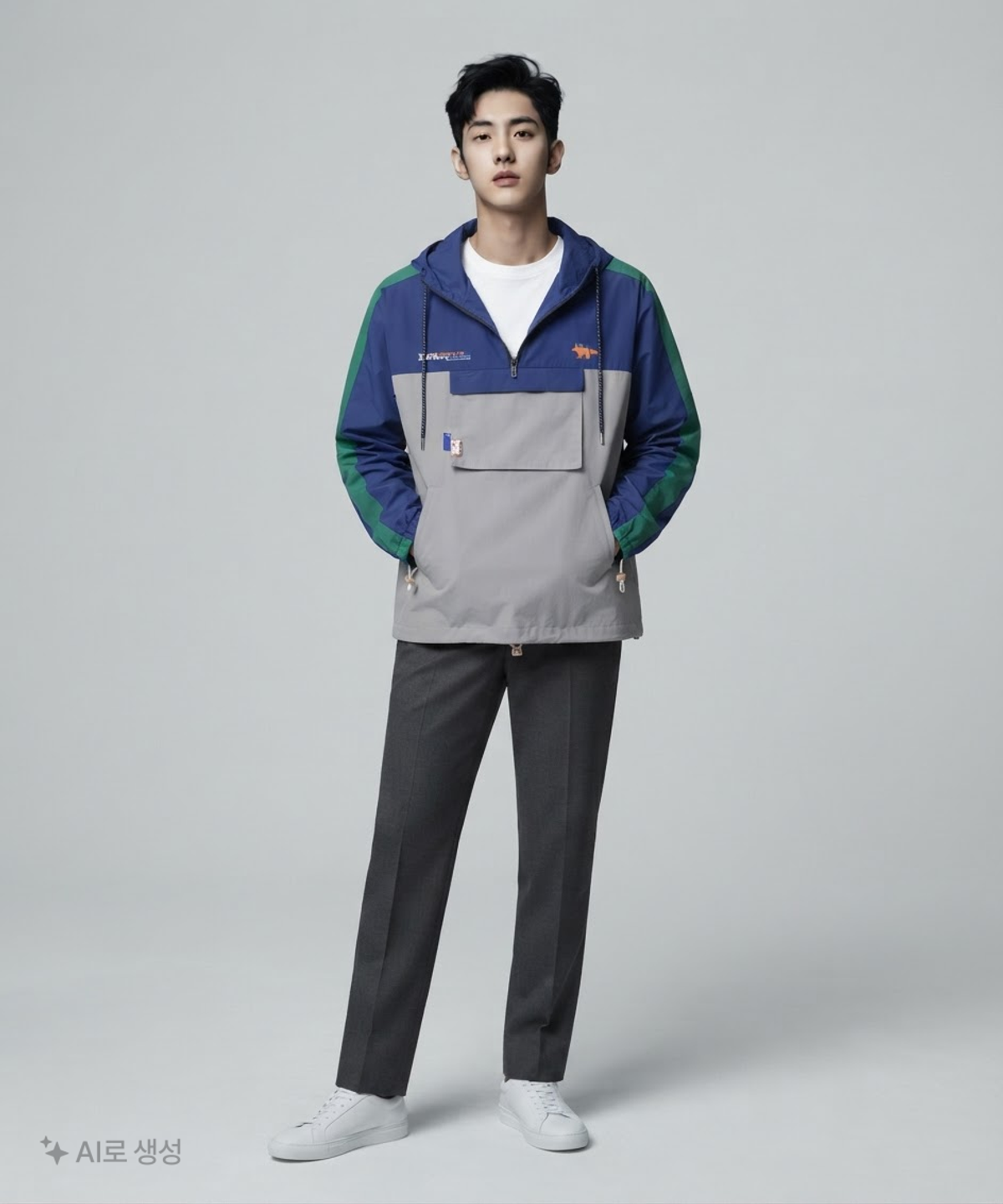 아더에러 x 메종키츠네(ADER ERROR x MAISON KITSUNE) 나일론/코치 재킷 A3