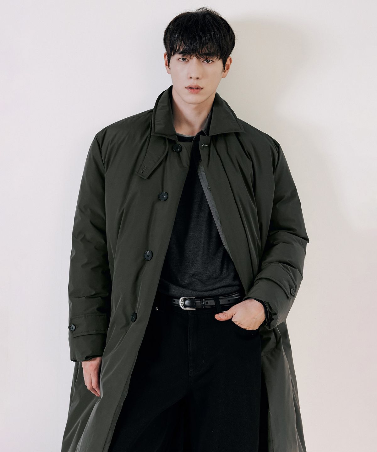 드로우핏(DRAW FIT) 시그니처 발마칸 덕 다운 파카 [KHAKI]