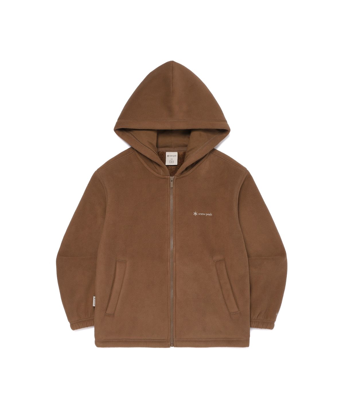 스노우피크 어패럴 키즈(SNOWPEAK APPAREL KIDS) 키즈 보아플리스 후드 집업 (S26WKFFJ81) Yellow Brown
