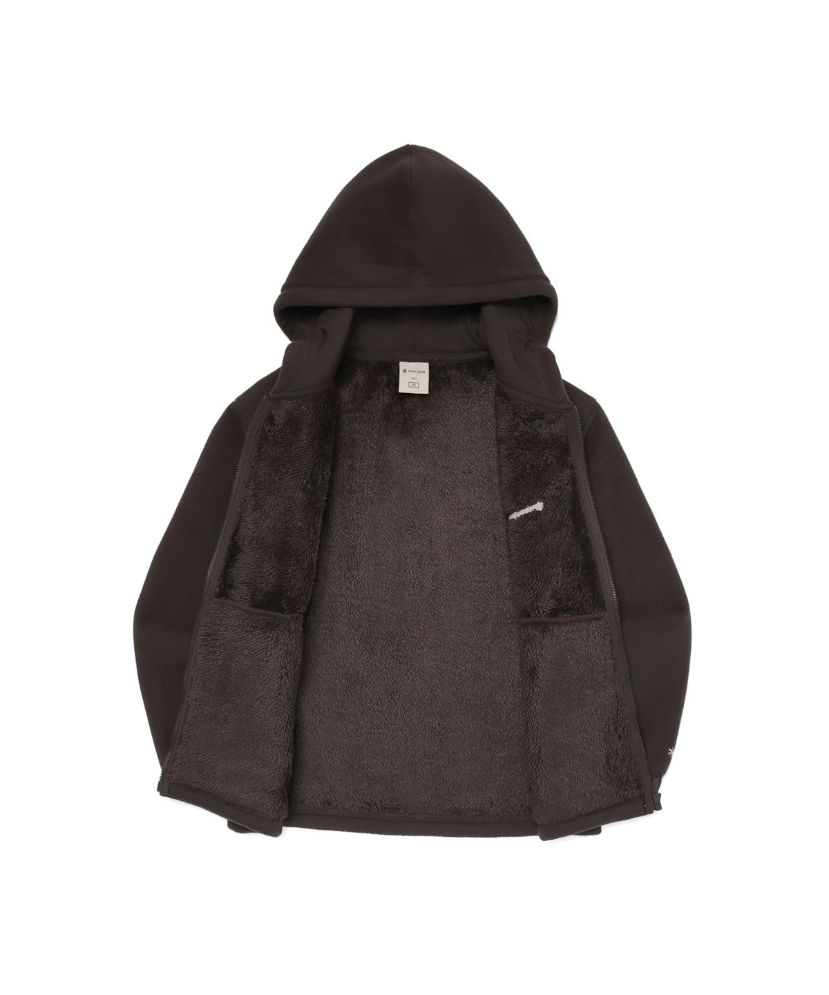 스노우피크 어패럴 키즈(SNOWPEAK APPAREL KIDS) 키즈 보아플리스 후드 집업 (S26WKFFJ81) Choco Brown