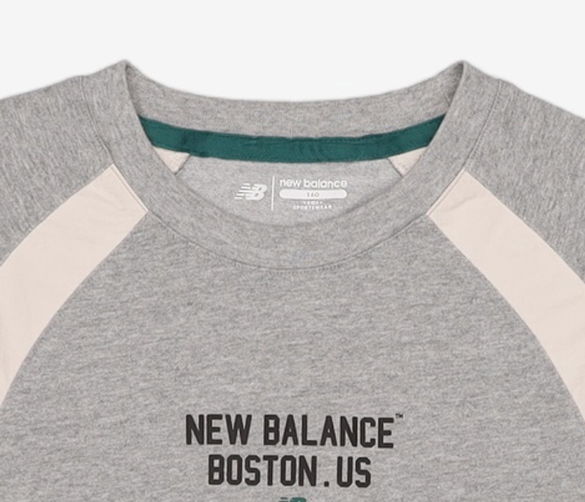 뉴발란스 키즈(NEWBALANCEKIDS) ESSENTIAL_배색 긴팔 티셔츠 160
