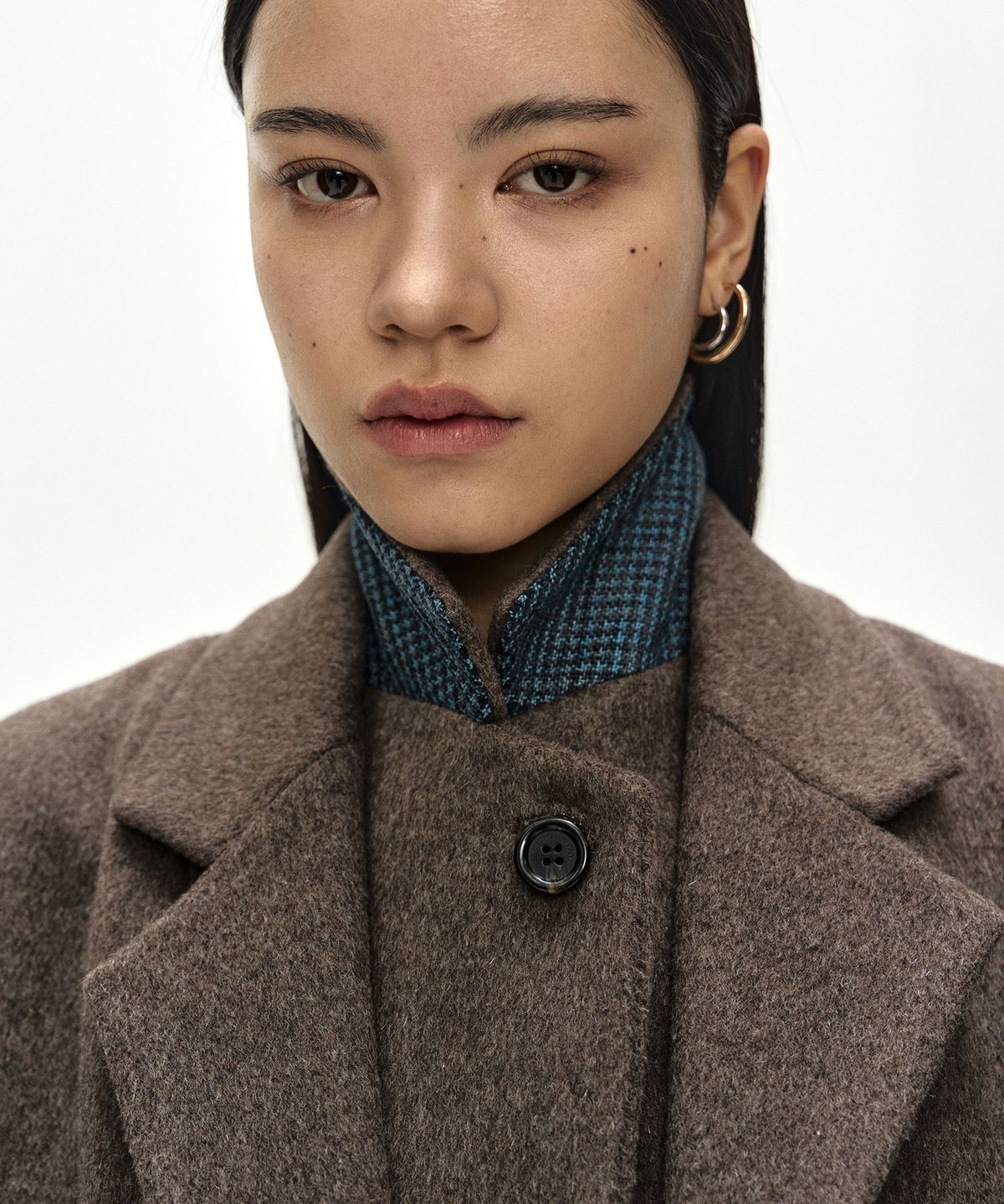 앤더슨벨(ADSB ANDERSSON BELL) BLAZER LAYERED 26 COAT (BROWN)